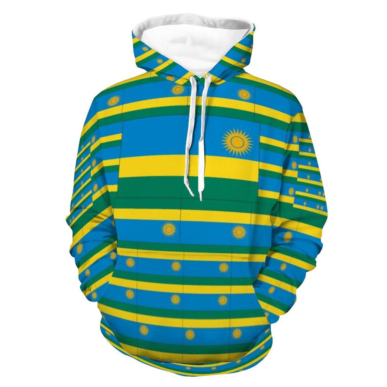 Felpa classica unisex con cappuccio e stampa 3D con stampa 3D e accogliente autunno con tasca per vacanze Street
