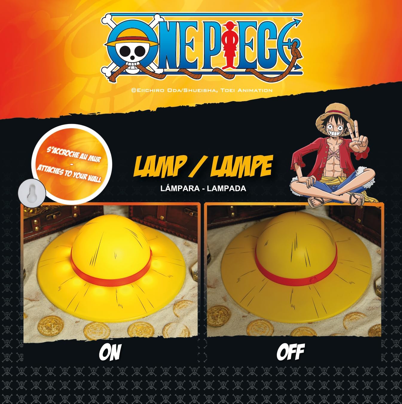 One Piece - Straw Hat Lamp (ABYSTYLE)