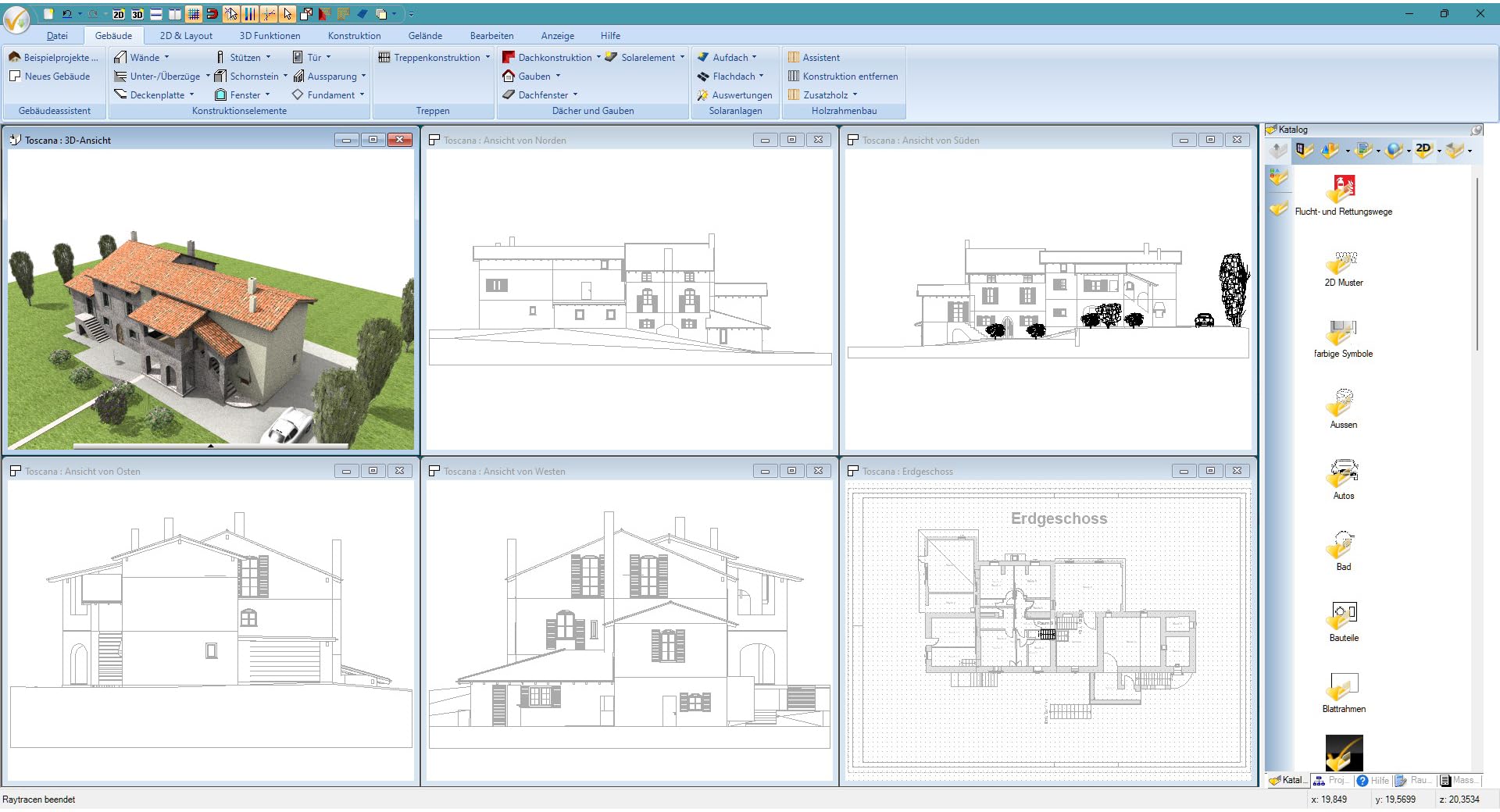 3D CAD 14 Professional - Software für professionelle Bau- und Haus-Planung in 3D und 2D mit Elektroplanung für Win 11, 10