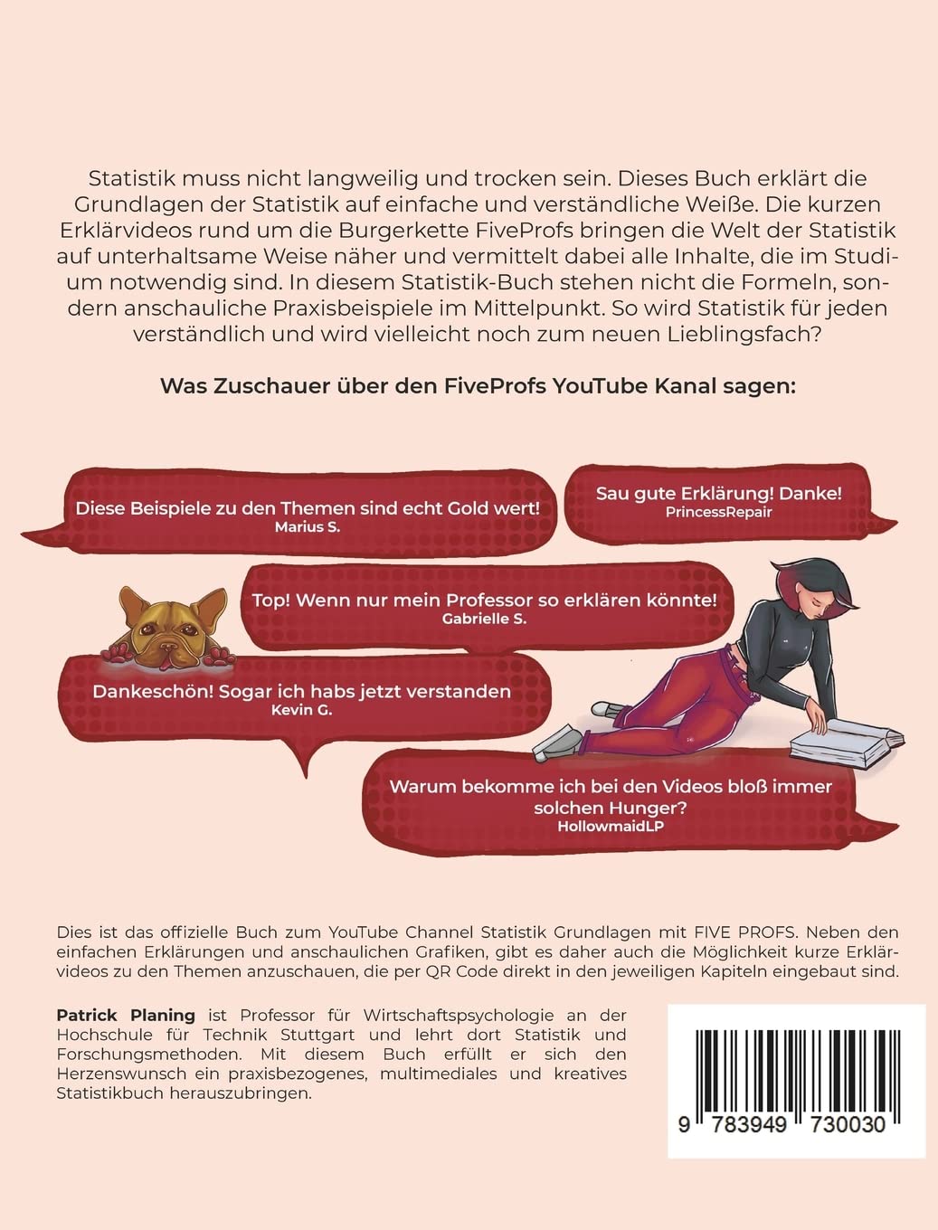 Statistik Grundlagen: Das interaktive Lehrbuch mit über 150 YouTube-Videos rund um die Burgerkette FIVE PROFS