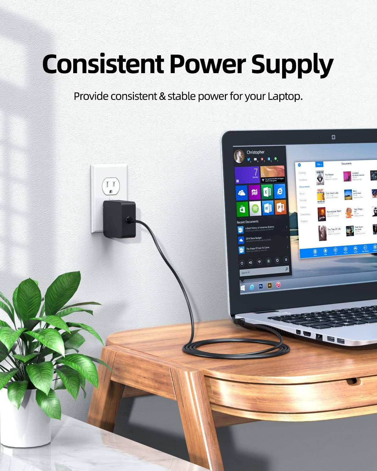 Superer 40W AC Charger Fit for Toshiba Dynabook E Series E10 E10-S1 E10-S2, Satellite Pro C40 C50 C40-G C40-H C40-J C40-K C50-E C50-H C50-J C50-K Laptop Power Supply Adapter Cord
