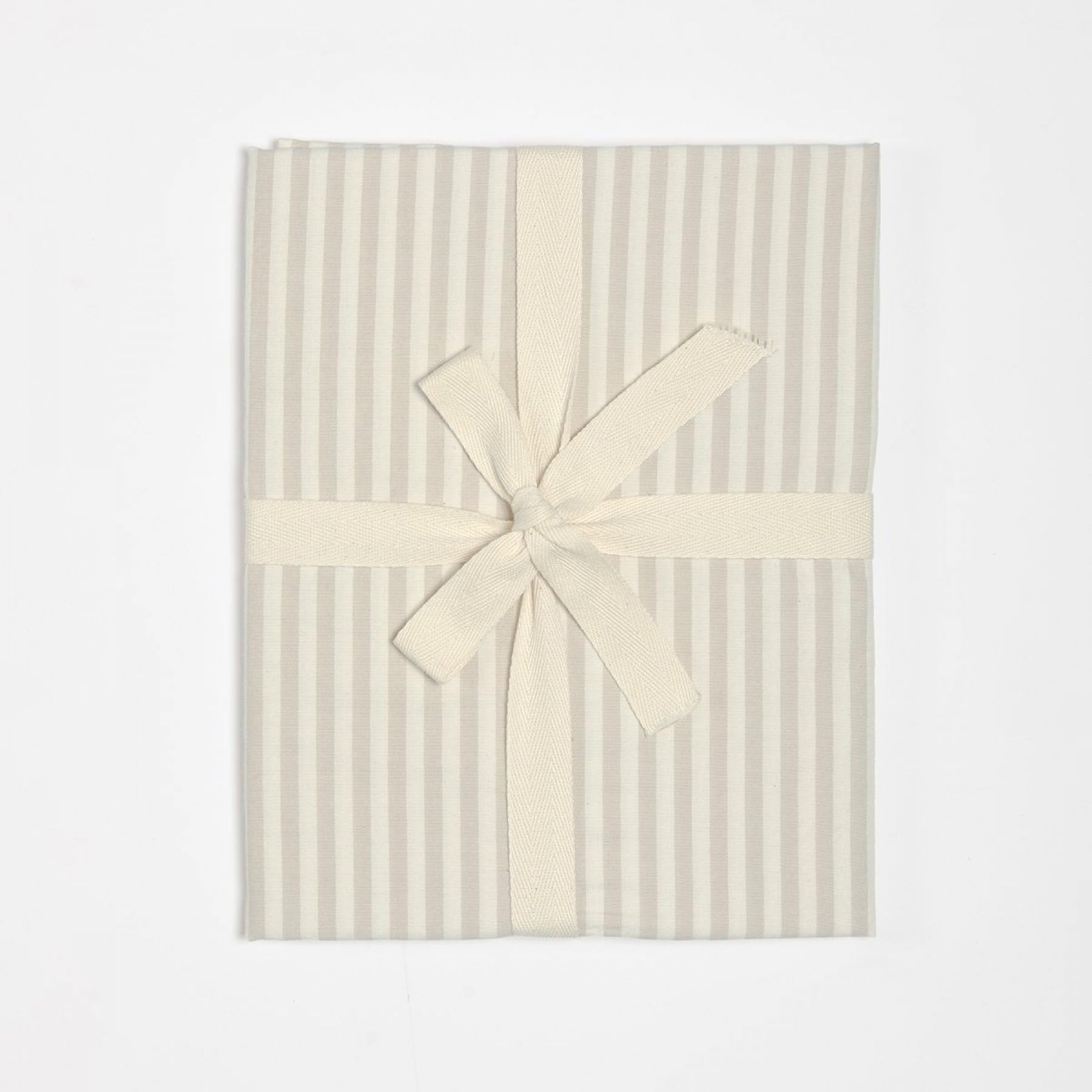 Housse de Couette Percale de Coton Bio bébé rayé