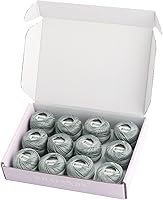 Vista 65 de Rhapsody Hilo de algodón perla tamaño 8 hilo de ganchillo Perle 12 bolas Set tejido a mano, bordado, sashiko, punto de cruz, costura, punto