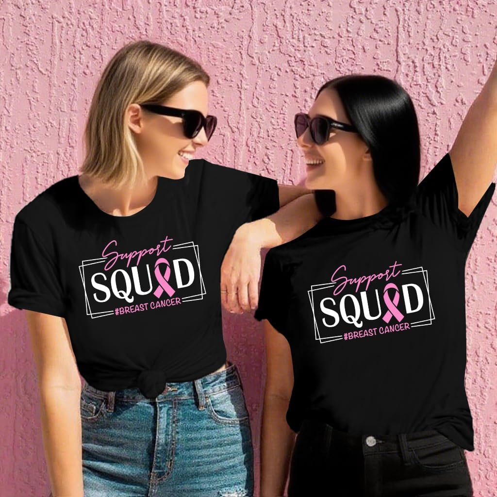 Breast Cancer Shirts for Women Pink Ribbon Breast Cancer Awareness T-Shirt Cancer Care Gifts Cancer Survivor Tee Tops - Image 5