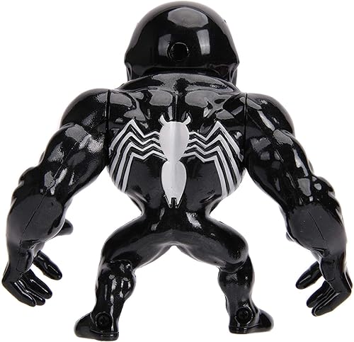 Miniatura 3 de JADA Toys Marvel Spider-Man Venom Metals - Figura de juguete coleccionable de 4 pulgadas, color negro con limo