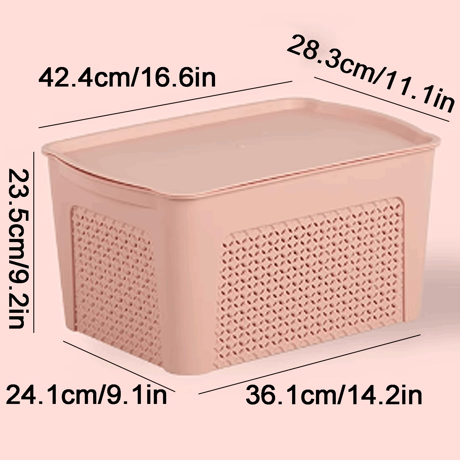 grande capacità Cestino portadocumenti in plastica Cestino portadocumenti da tavolo con coperchio Cestino portadocumenti con manico Cestino portadocumenti Cestino portadocumenti multiuso ordinato