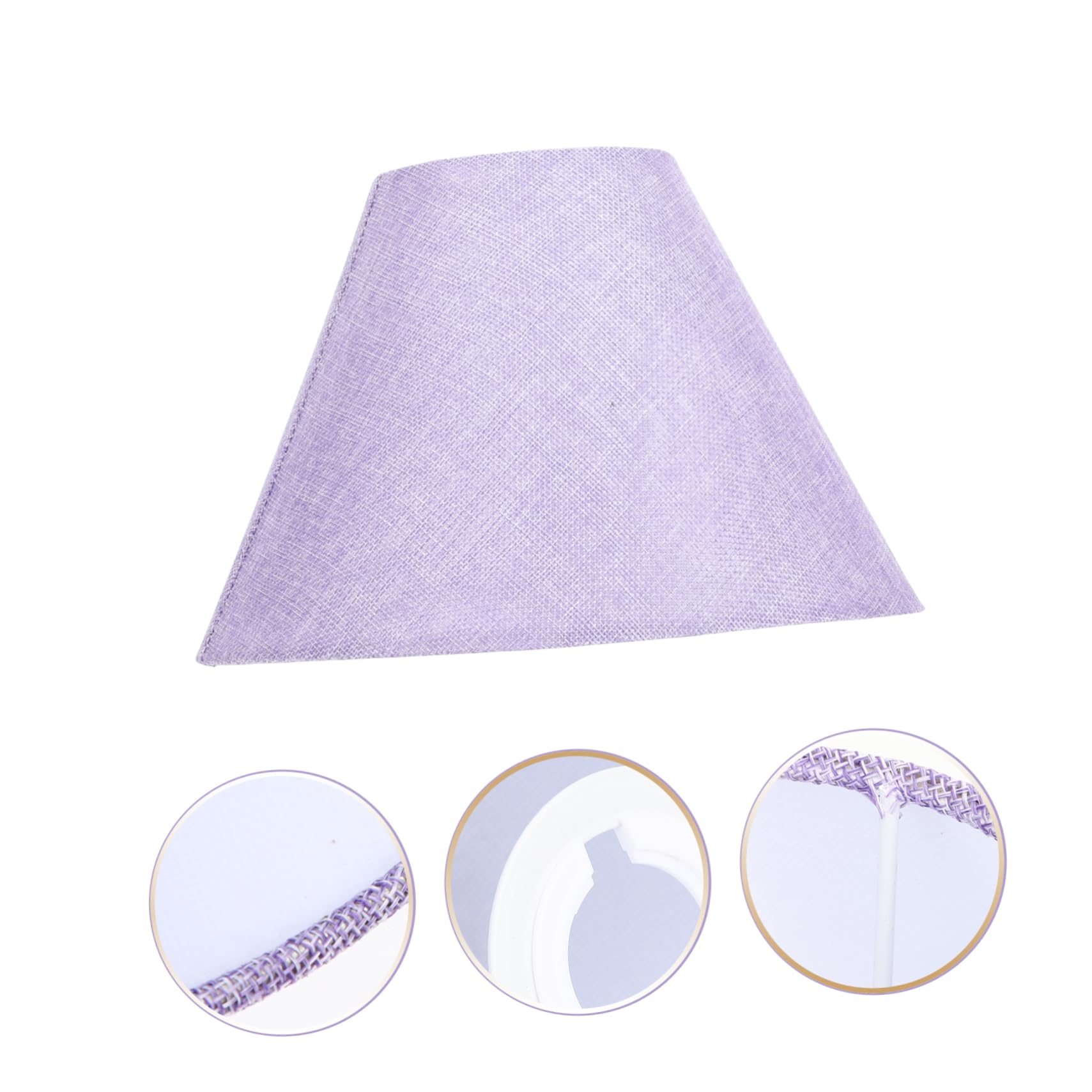 Operitacx Pantalla de Lámpara Pequeña de Lino, Repuesto para Lámpara de Mesa y Escritorio, Base E14/E27, Uso en Dormitorio y Hogar