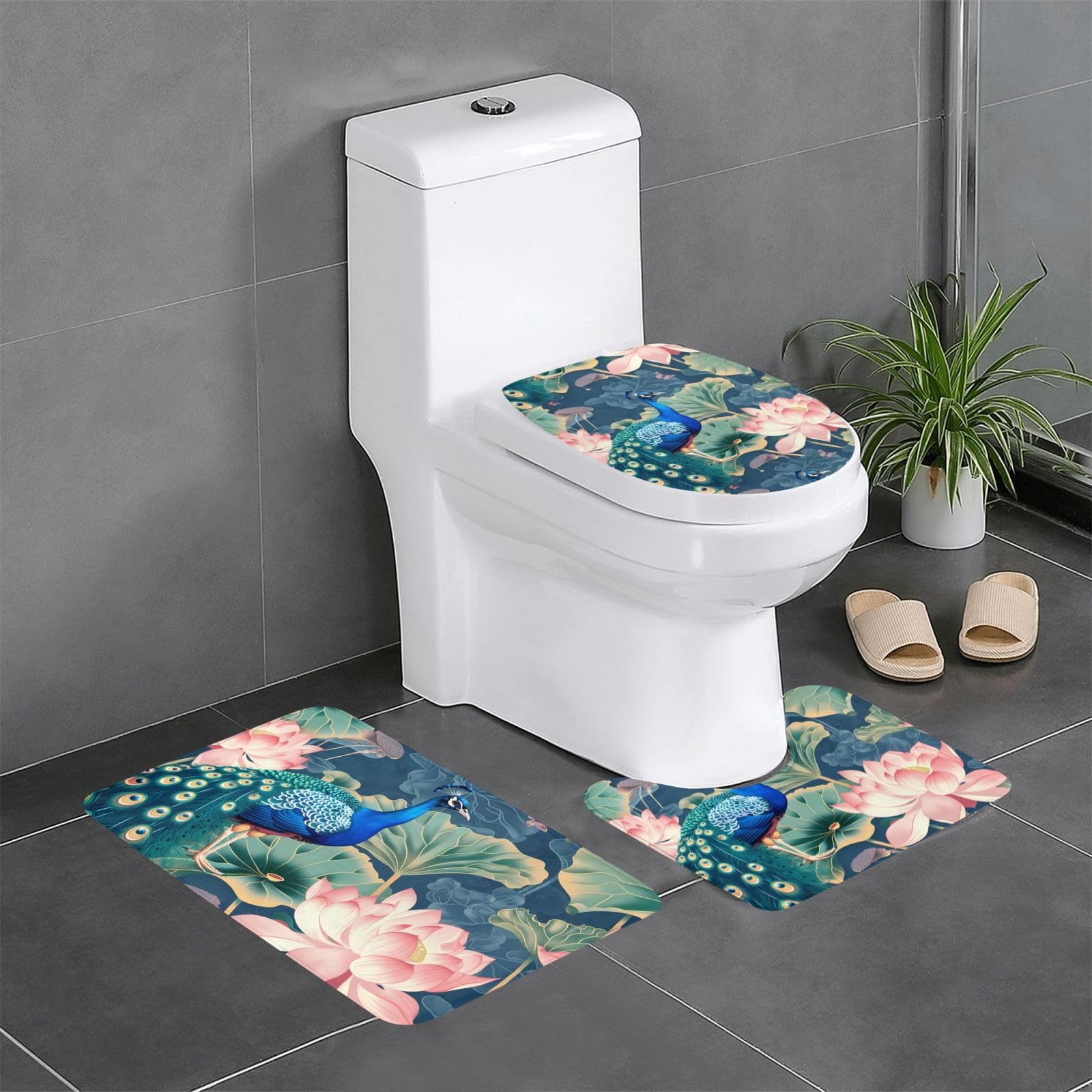 Tapis de sol antidérapants évitez les glissades avec ce lot de 3 tapis lotus