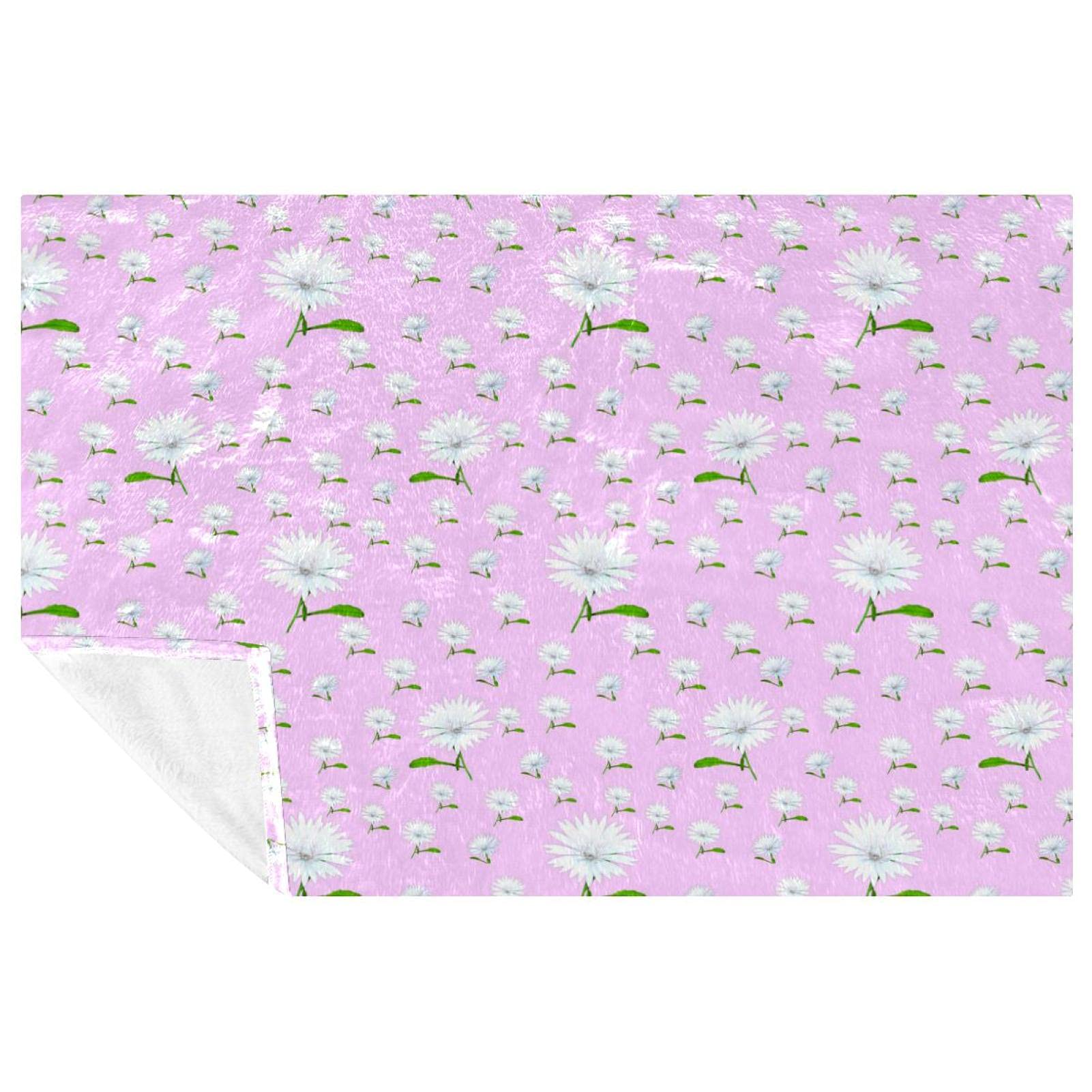Couverture douce rose à fleurs pour des moments de tendresse uniques
