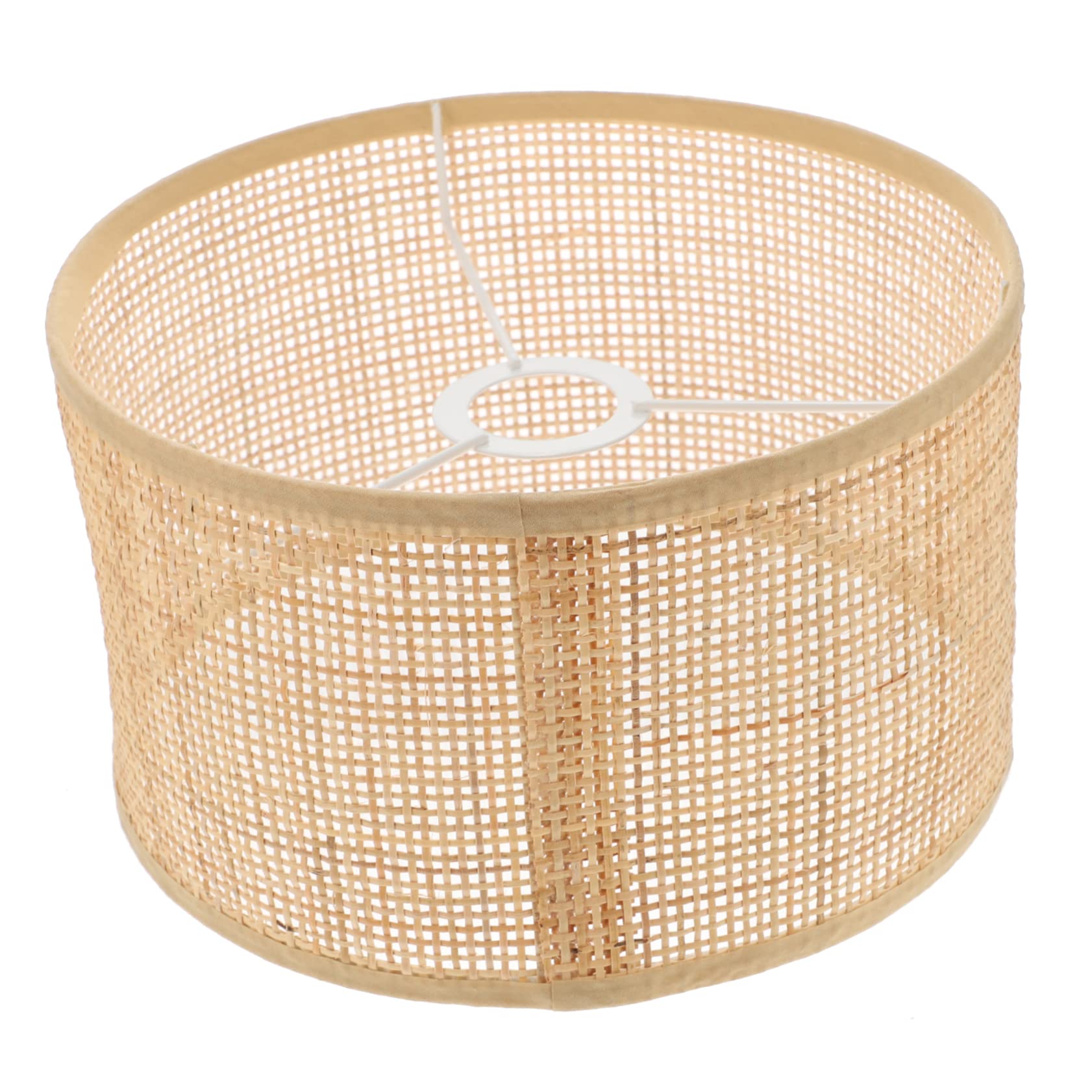 DOITOOL Abat Jour Rotin Tissé la Main pour Plafonnier, Abat-jour Suspendu Créatif, Finition Soignée, Protège les Yeux, Décoration Maison Rustique Élégante