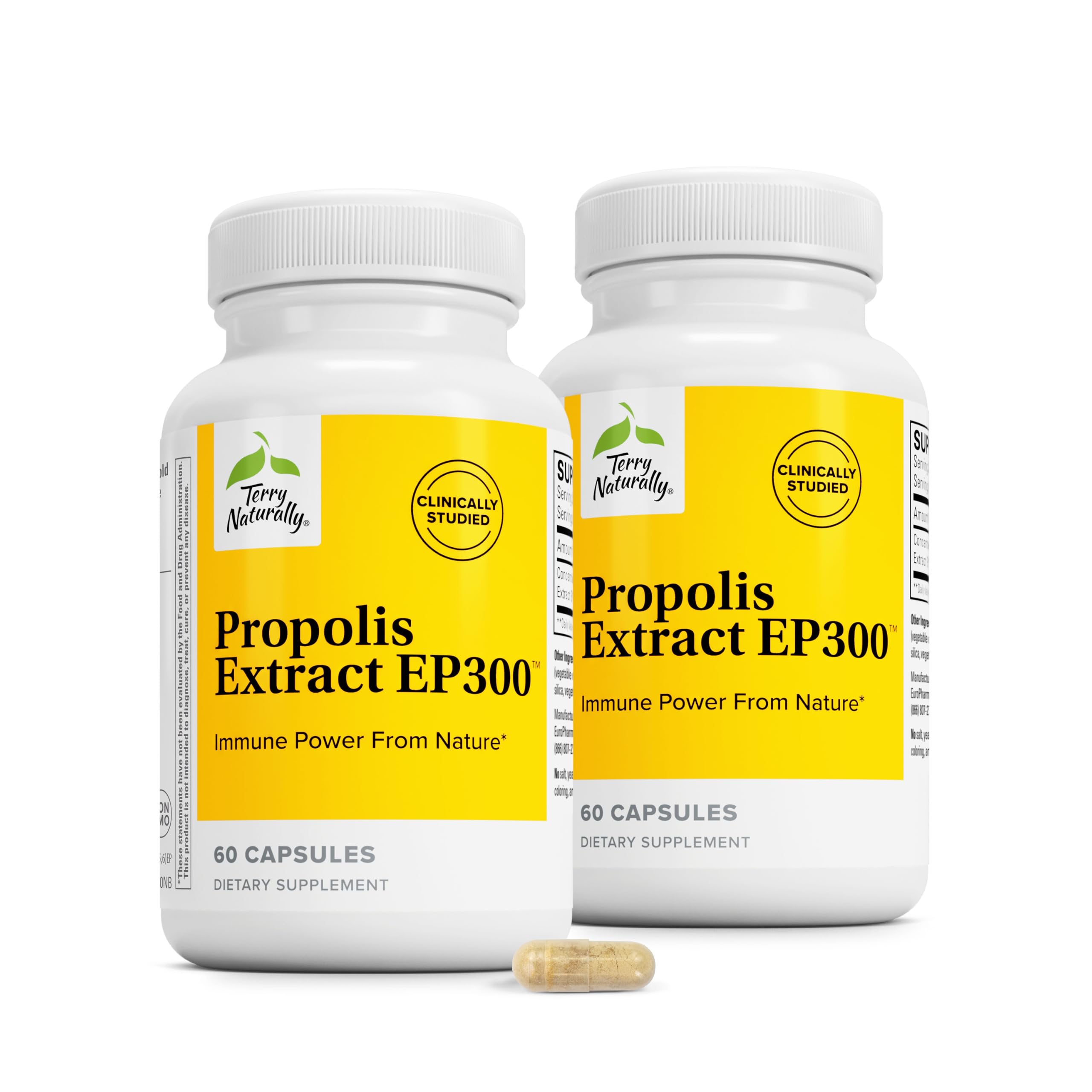 Terry Naturally Propolis Extract EP300 - Throat & Health Support - 60 Count — Amazon image 9