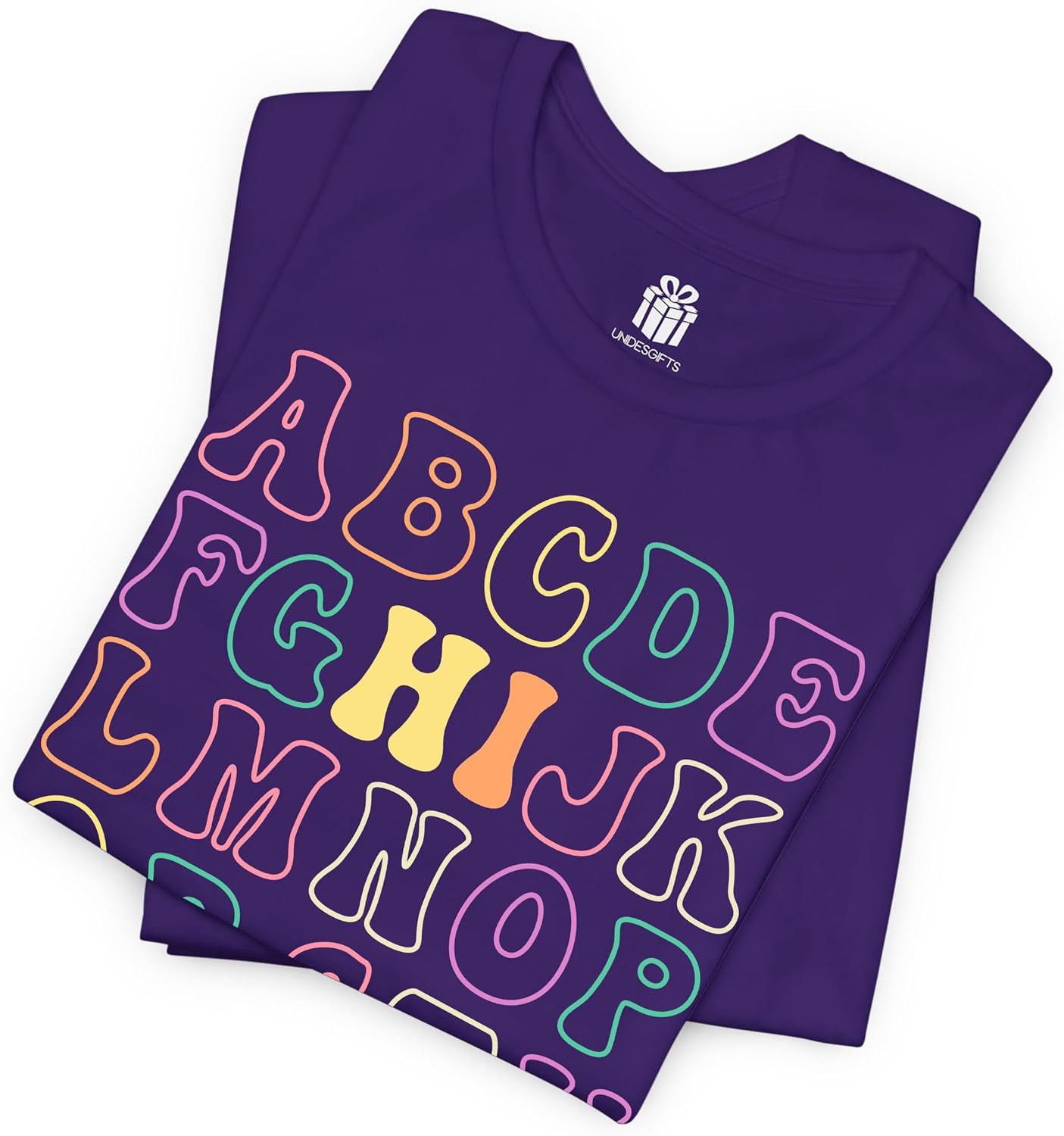 Funny Hi Alphabet Back to School Pre-K Kindergarten Teachers Students T-Shirt for Men Women Kids Dad Mom Son
