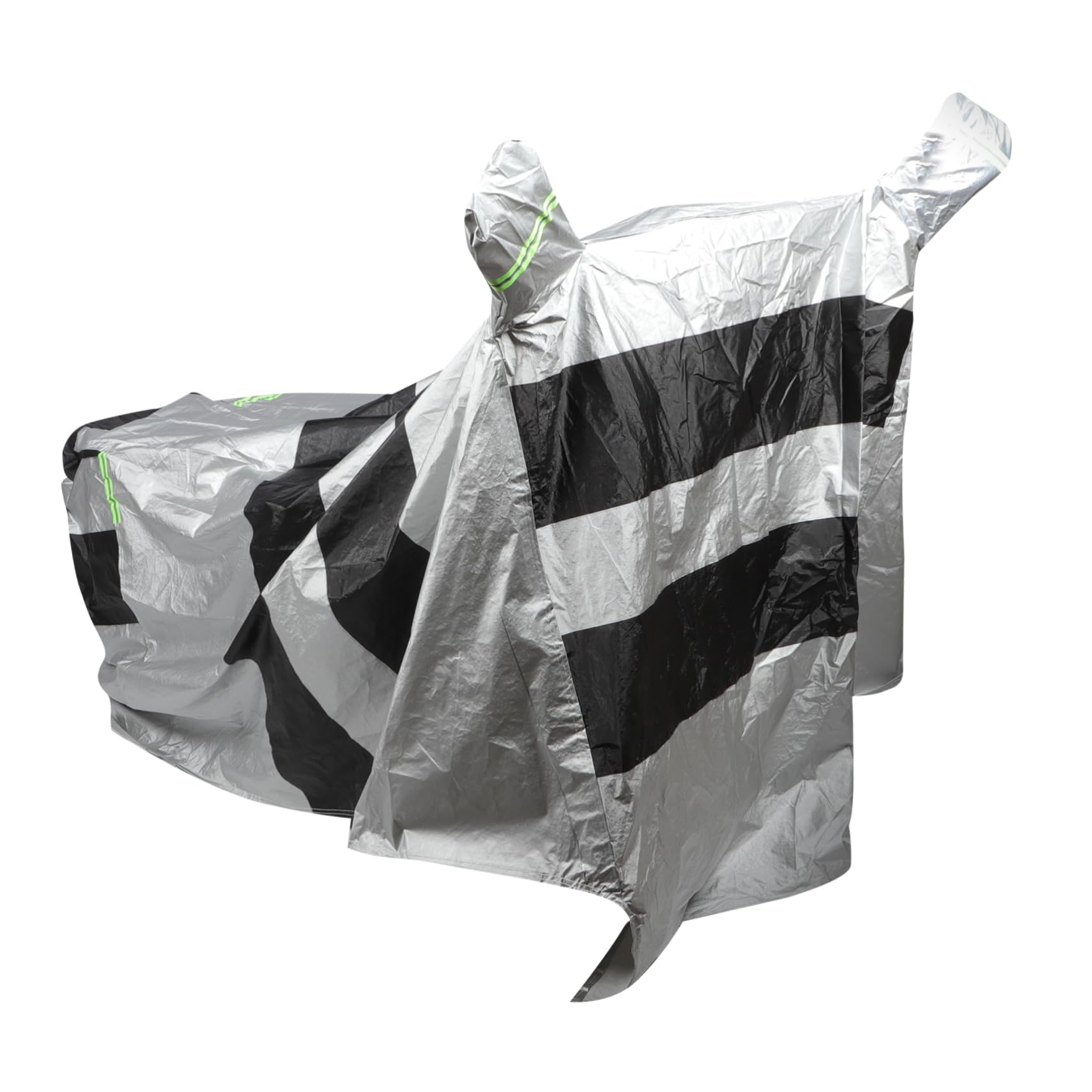 ULTECHNOVO Housse de Protection en Coton Flock Noir et Argenté Imperméable pour Trottinette Électrique et Vélo pour Usage Extérieur Pluie et Poussière
