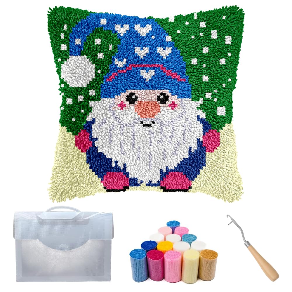 DIY Latch Hook Kit - Make Cozy Pillows! -1