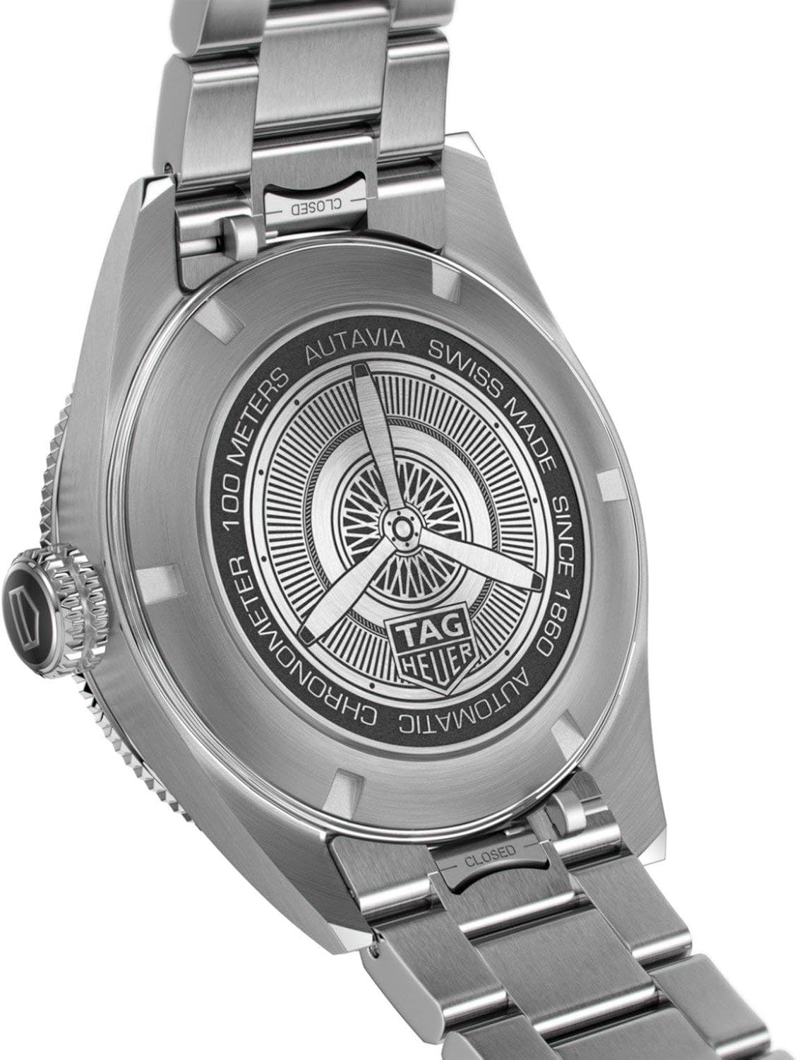 Miniatura 4 de TAG Heuer Autavia Reloj automático WBE5114EB0173 de diámetro de 1654in Negro - Vintage