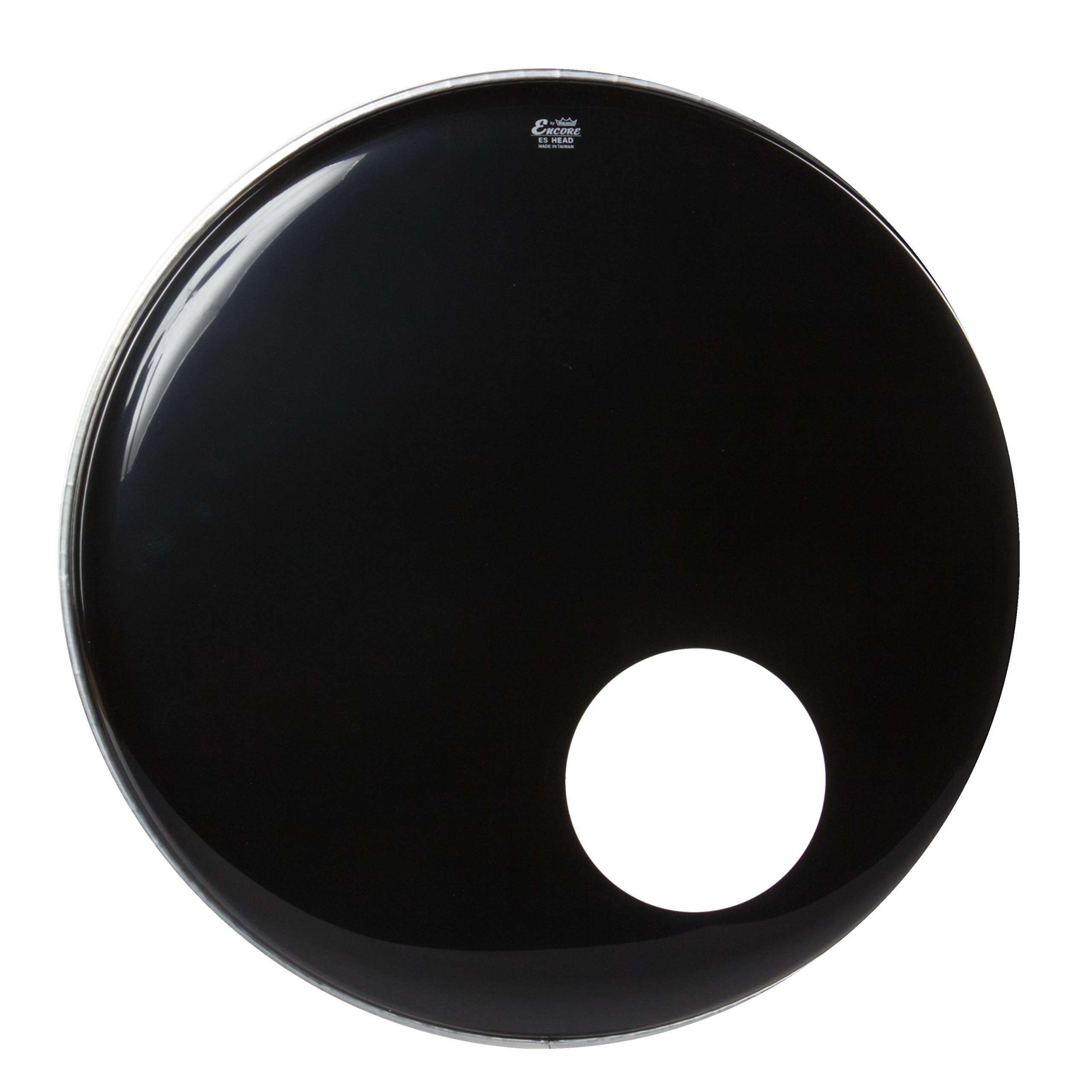 Remo Encore Ambassador Ebony Bass Drum with Soundhole 22 Inches EN-1022-ES