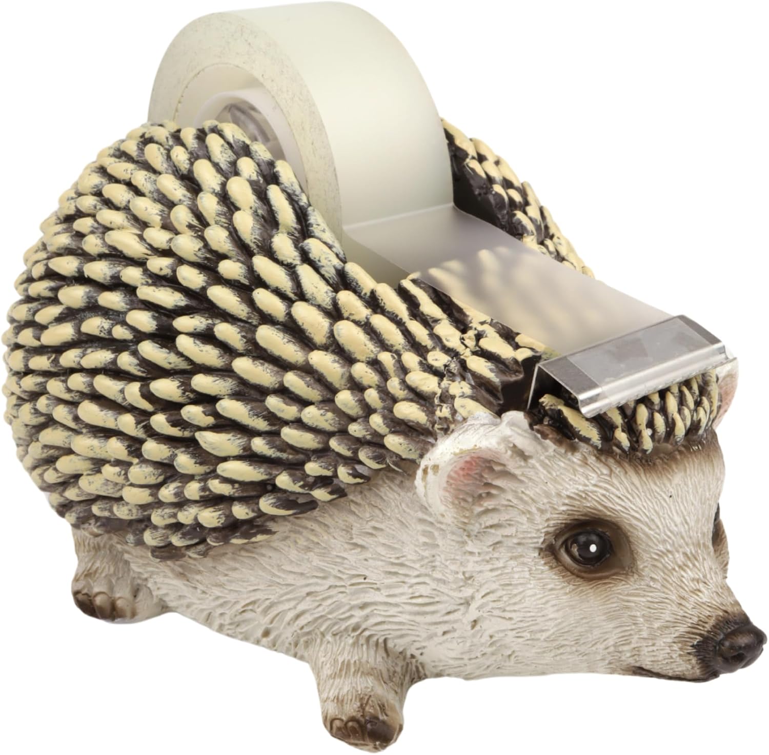 Needzo Hedgehog Tape Dispenser, Desk Accessory Gift, 4.75"x3.25"x2.75"