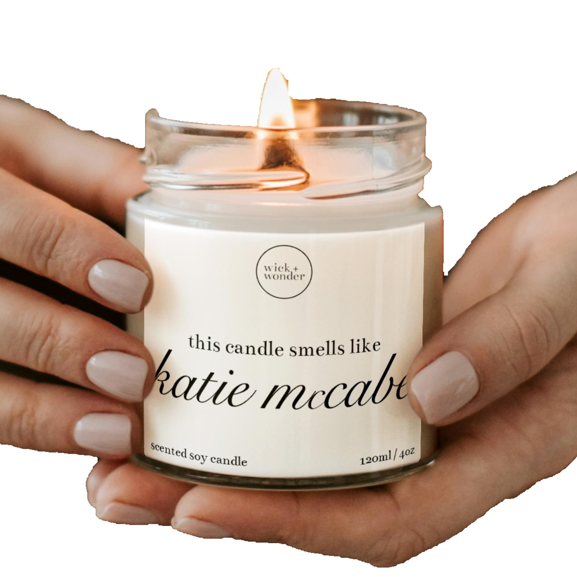 Smells Like Katie McCabe Candle | Luxury Soy Wax Candle | Women's Football Gifts | Katie McCabe Gifts | Female Footballer Gifts (120ml, 20hrs burn)