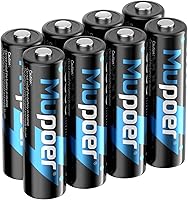 Vista 21 de Pilas recargables AA de litio con cargador, paquete de 8 baterías de 1.5 V 3000 mWh, doble A, recargable, batería AA de iones de litio de larga