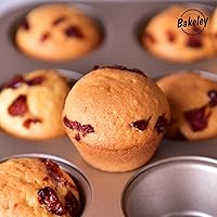 Vista 6 de Mini molde para magdalenas, 20 cavidades antiadherente, mini molde para magdalenas para hornear en horno (dorado champán)