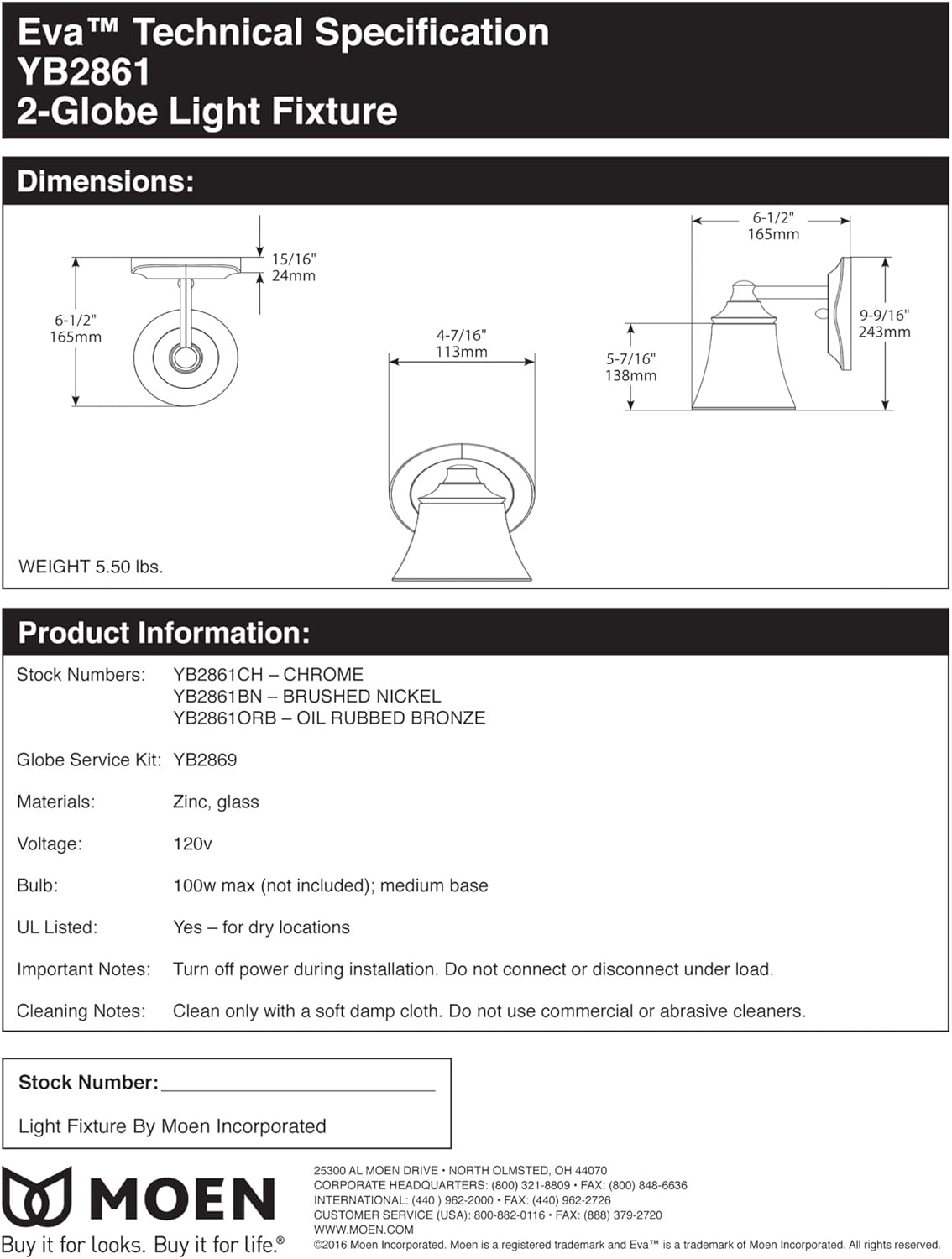 80% оƒƒ Dіѕсоunt Moen YB2861CH Eva 1-Light Dual-Mount Bath Bathroom Vanity Fixture with Frosted Glass, Chrome