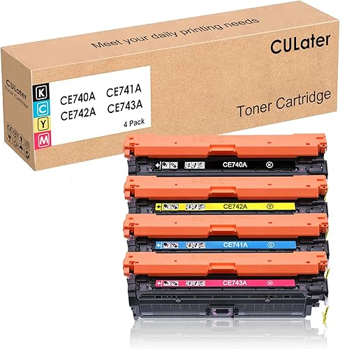 307A CE740A CE741A CE742A CE743A Cartucho de tóner remanufacturado de repuesto para impresoras HP Color CP5220 CP5225 CP5225n CP5225dn (paquete de 4)