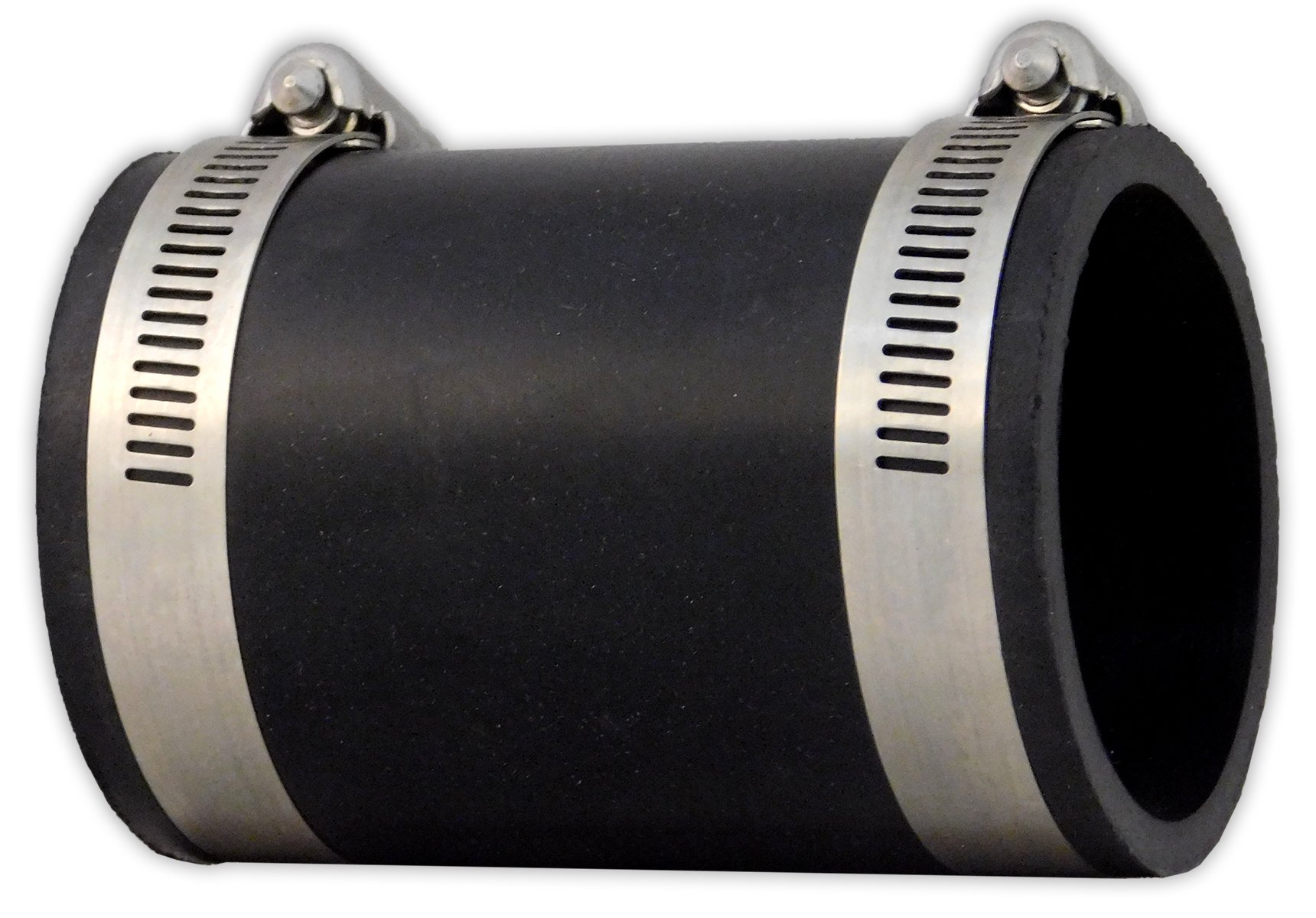 Aquacadabra Rubber 2" Coupling Pipe Adapter for Pond & Garden Use