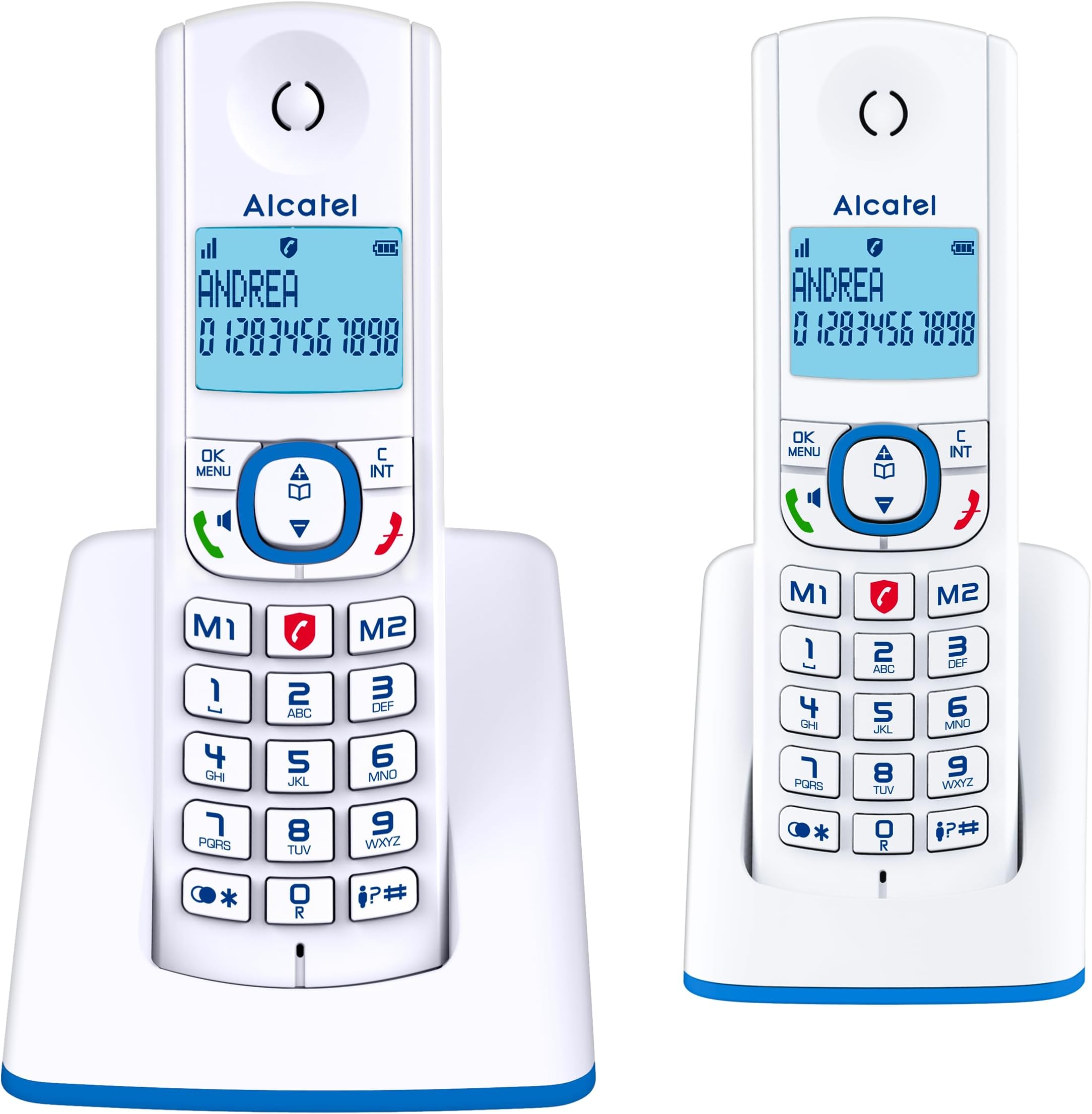 Gigaset AS405 Téléphone Sans Fil Blanc - Grand Écran Et Qualité Sonore [Version Espagnole]