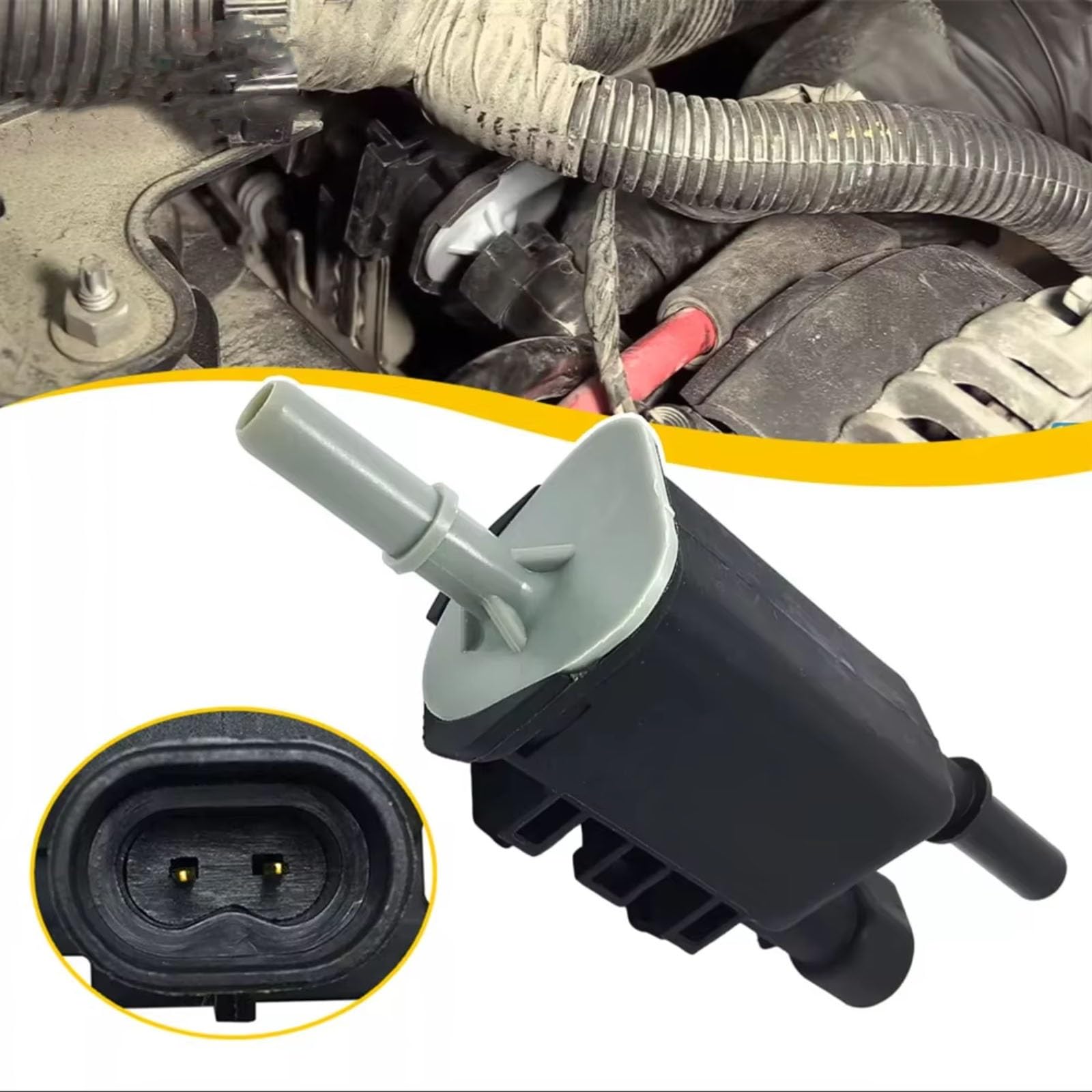 Dampfkanister Ausblasventil Kompatibel Mit Cadillac Für Cts 2006–2007 Für Escalade 2007–2014, Kraftstofftank-Entlüftungs-Dampfkanister-Spülventil 214–1680