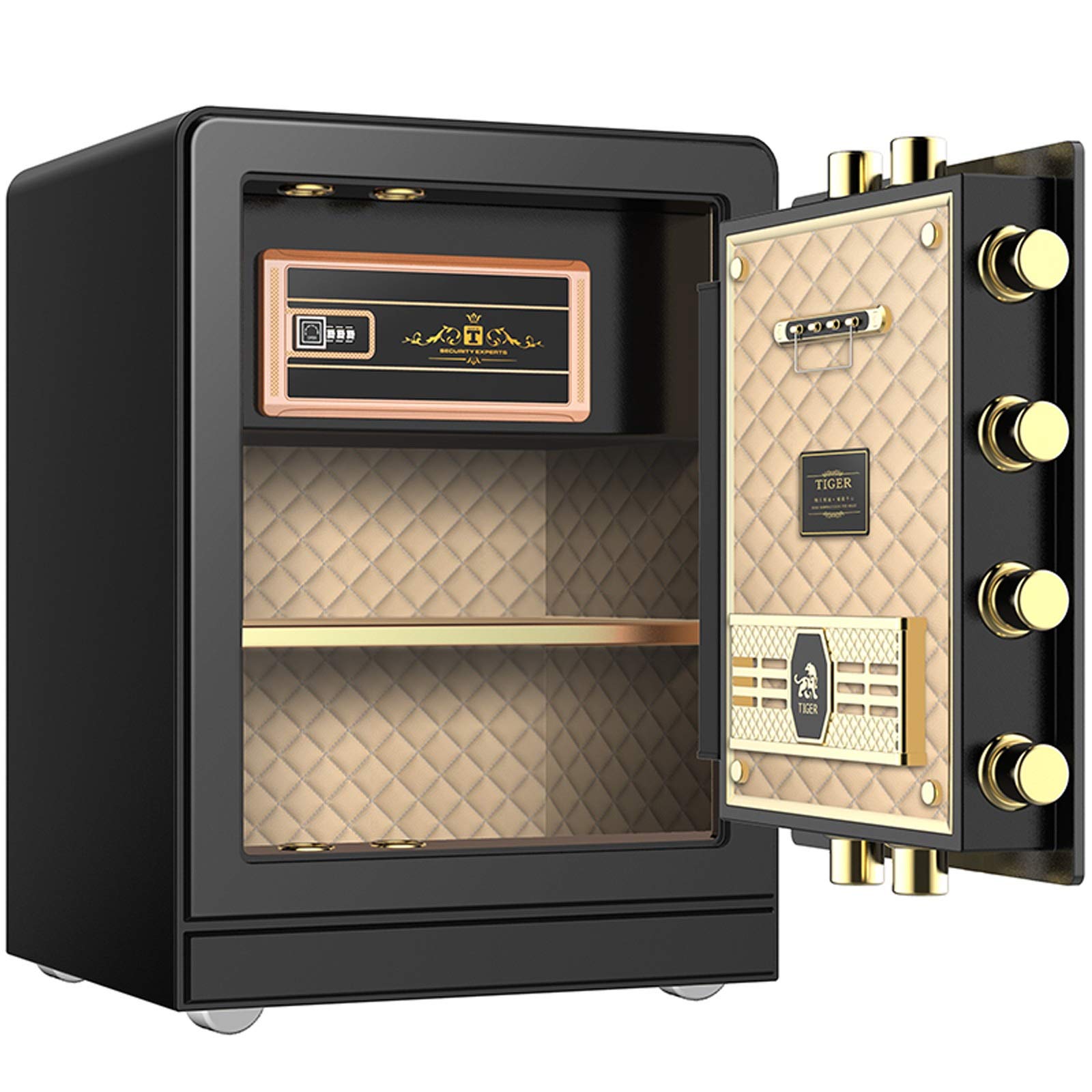 Cabinet Safe Medium Cash Box with Combination Lock Safe Metal Money Box with Money Tray Safety Safe Safe Safe Certified Safe Home Small Safe Office Steel