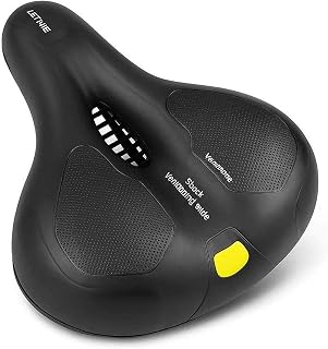 【低反発自転車サドル】超肉厚 通気穴 防水 クッション サドルスプリング 衝撃吸収 サイクリング