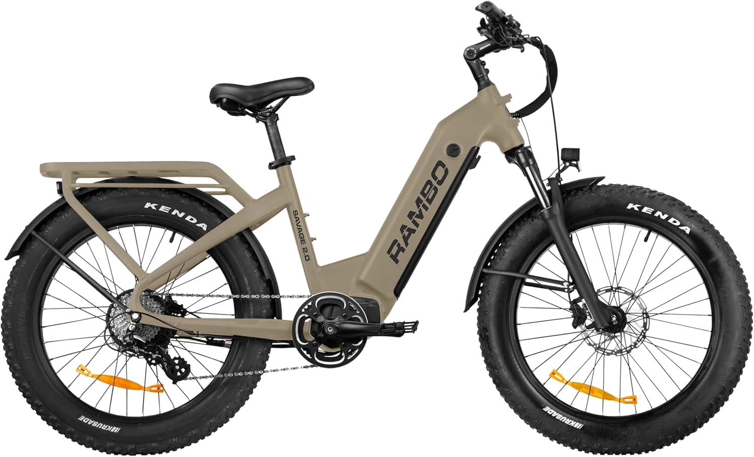 Savage 2.0-Matte Black-20AH Electric Bike, Adjustable Class Settings, 750W-1000W Bafang Hub, Waterproof LCD, Smart Controller, 32MPH, 8 Speed