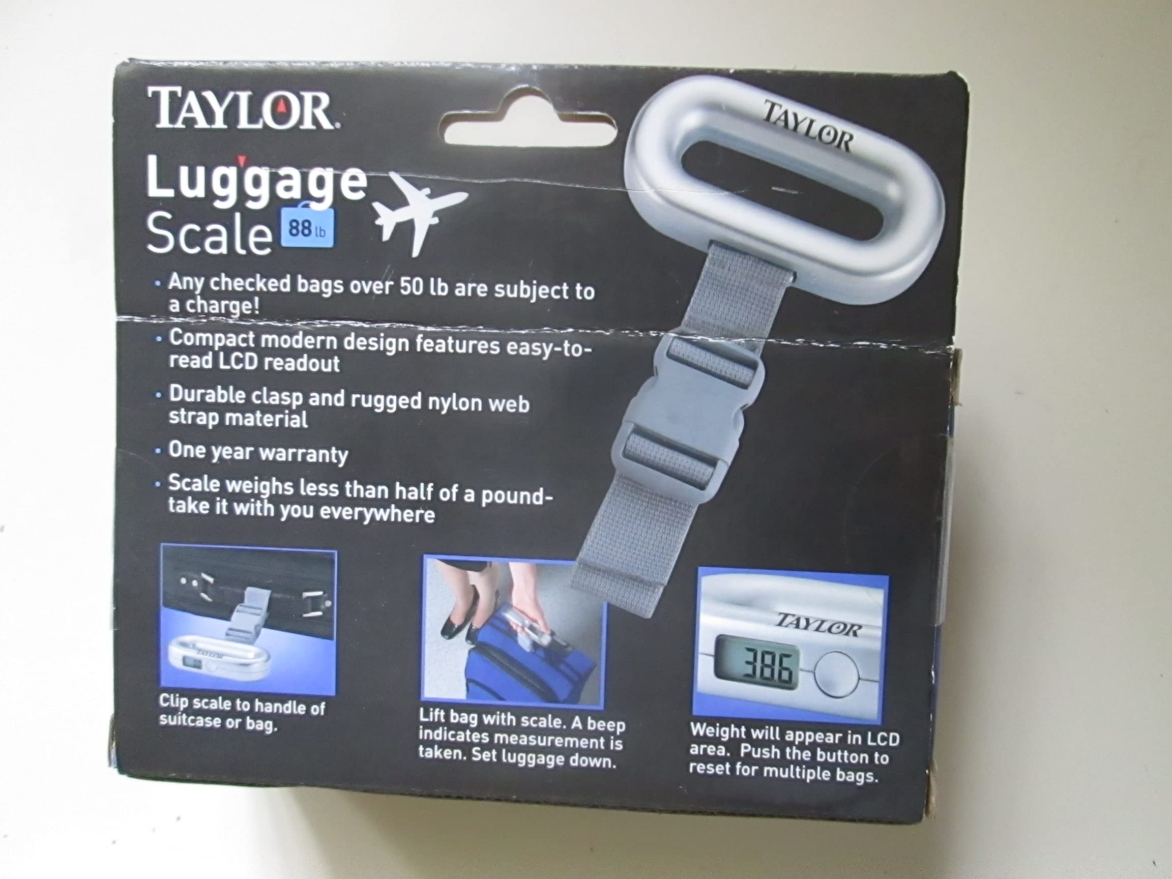Taylor 8120 Digital Luggage Scale 