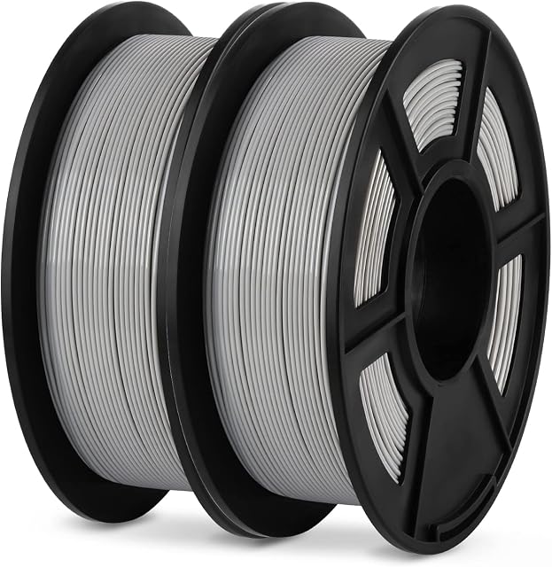 ANYCUBIC PLA Filament 1.75mm 2kg, Grey PLA Filament 3D Printing Materials for 3D Printer