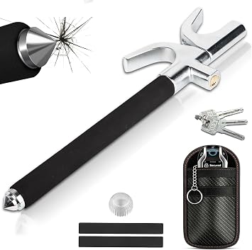 Steering Lock,Steering Wheel Lock, Car Anti-Theft Device Free Faraday Pouch