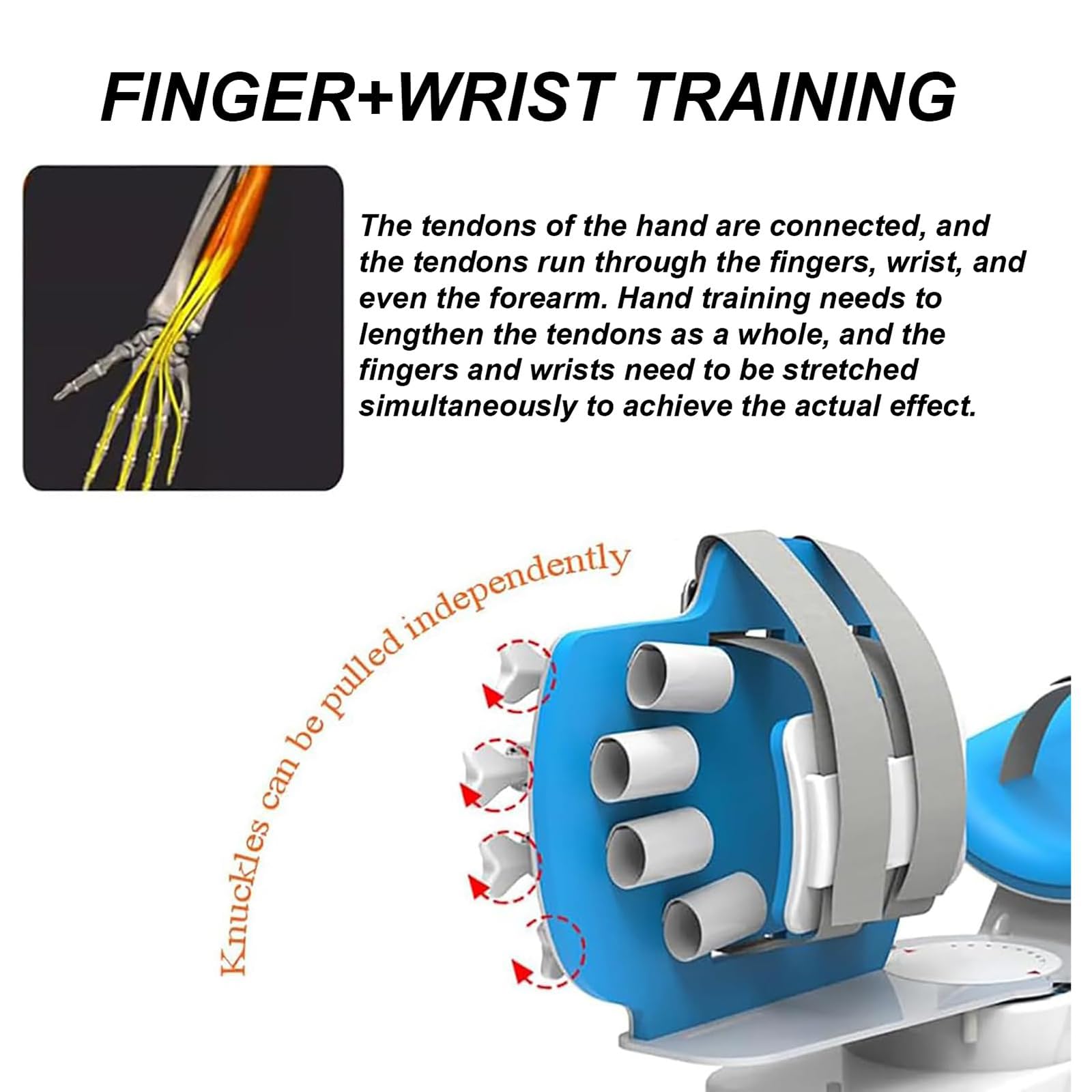 HZFAIGLL Wrist Joint Rehabilitation Trainer, 9 Gear Intensity Adjustment, 3 speeds, Fully Automatic Flexion and Extension, Manual Electric 2 in 1, Fracture Stroke