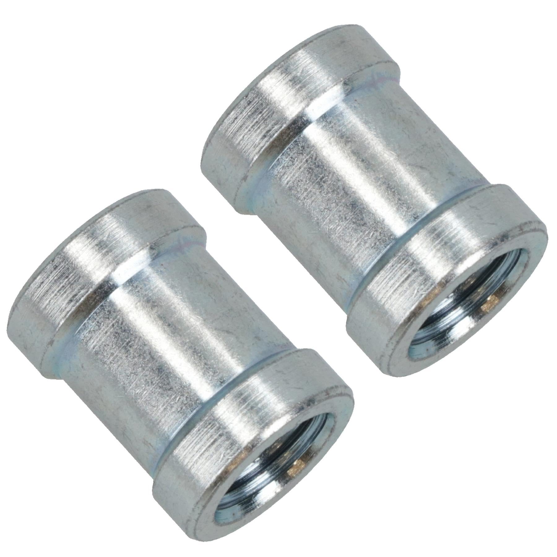 Ab Tools Women's Silver 1/4" Bsp To 1/4" Bsp Threaded Bush Joiner Fitting 2 Pack Ft053