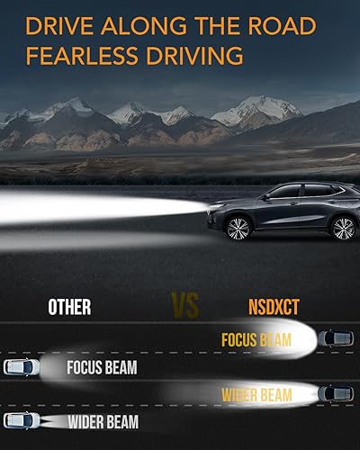 Miniatura 5 de NSDXCT Compatible con Ford F250 F350 (2001 2002 2003 2004) Bombillas LED para faros delanteros, 9008 luz altabaja + 9145 bombillas LED antiniebla
