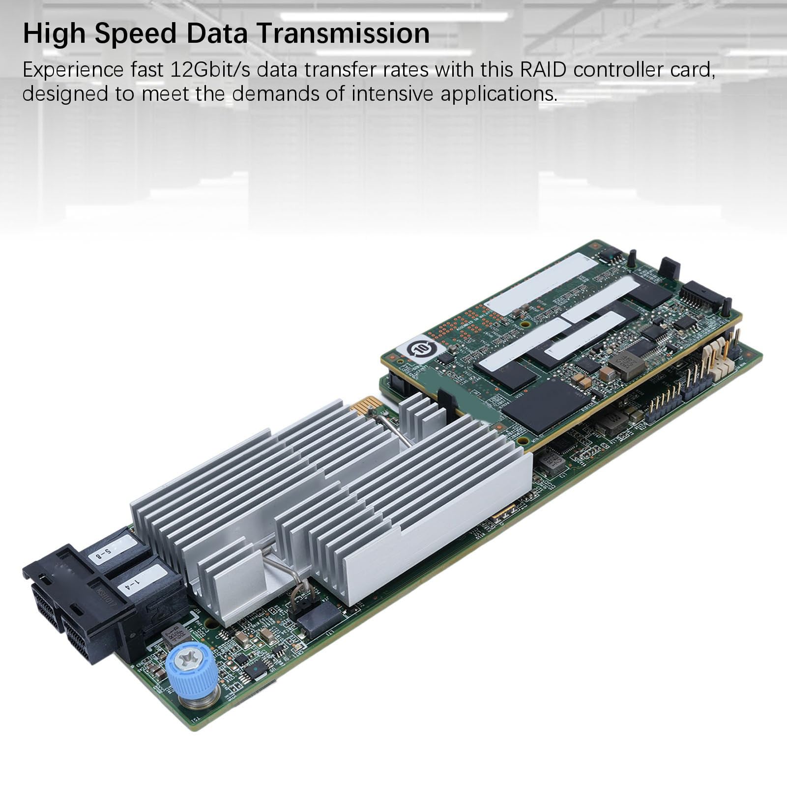 Controller RAID, Scheda RAID SAS da 12 Gbit/S, Scheda Array di Disco Cache da 1 GB con Supporti per JBOD RAID 0 1 10 5 6 50 60 per Desktop e Server