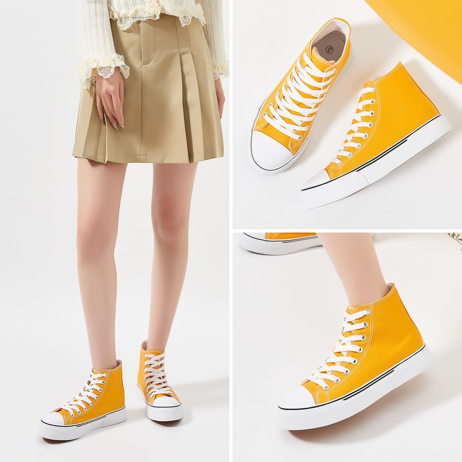 hash bubbie Unisex Fashion High top Sneakers Womens Classic High Tops Canvas Shoes Casual Tennis Shoes for Men