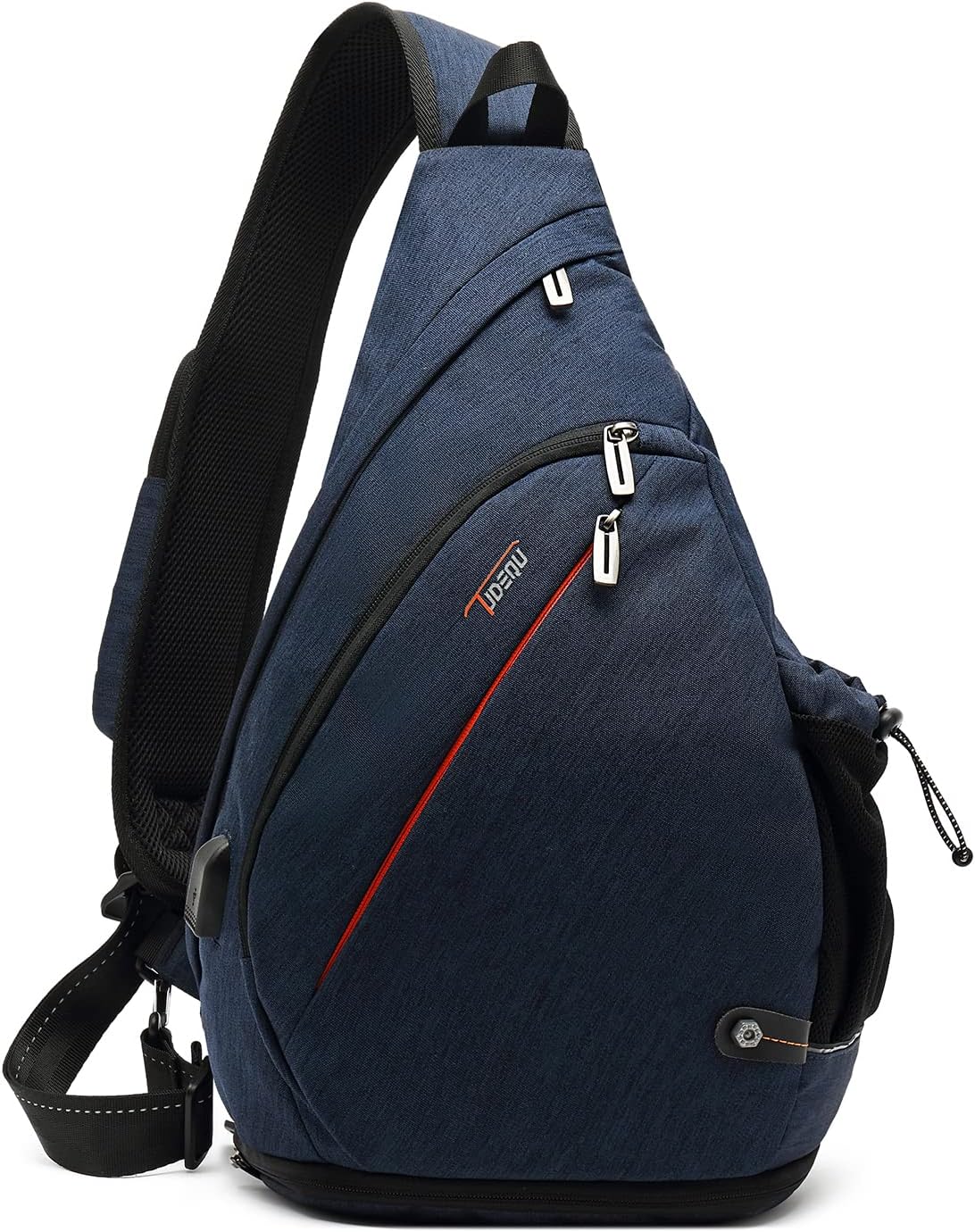 TUDEQUSling Bag Men's Large, 8 Pockets Shoulder Backpack Men, 19L Sling Backpack Men, Shoulder Bag