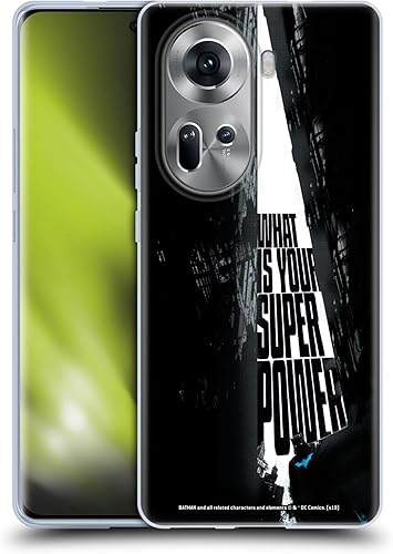 Head Case Designs Officially Licensed Batman DC Comics Super Power Duality Soft Gel Case Compatible with Oppo Reno11