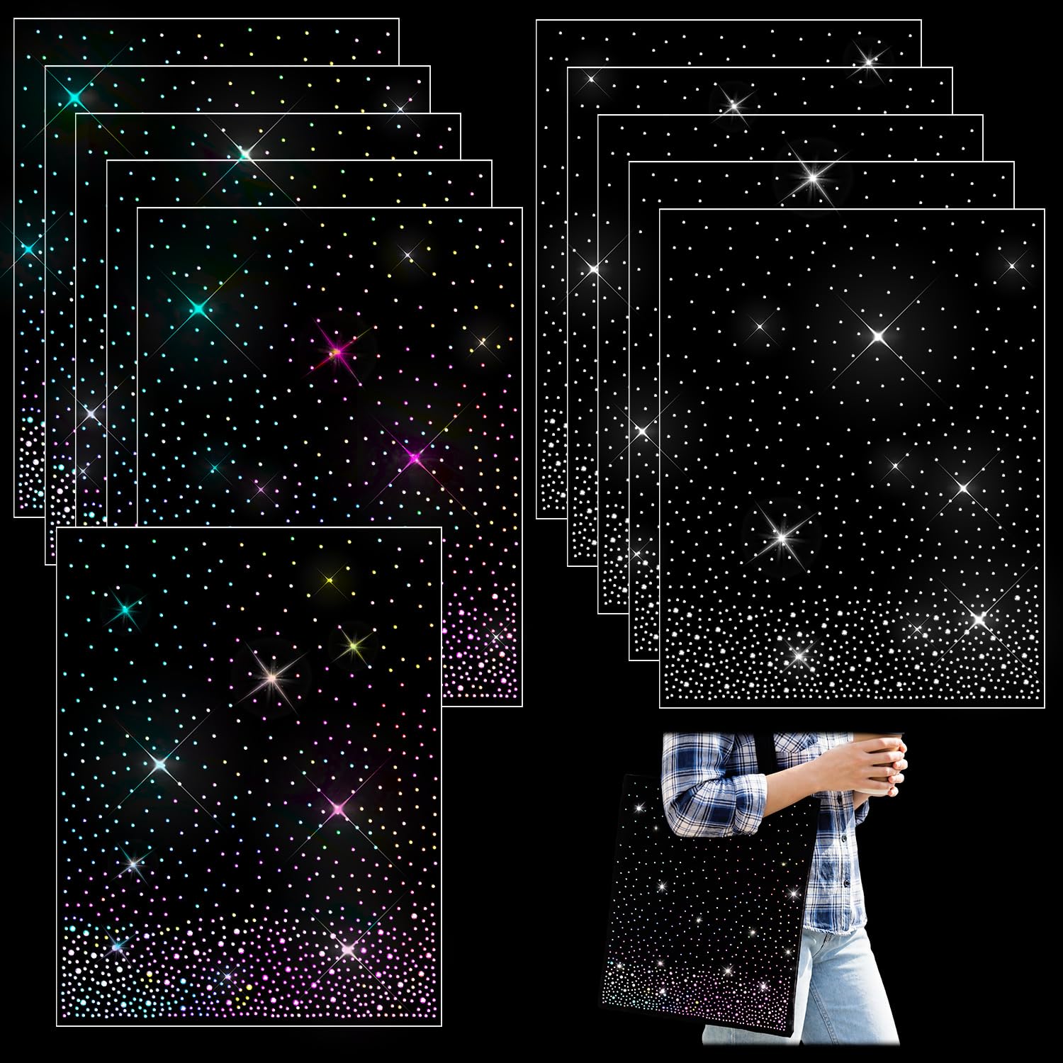 Paillettes thermocollantes et strass de décoration pour rehausser le style de vos tenues de soirée
