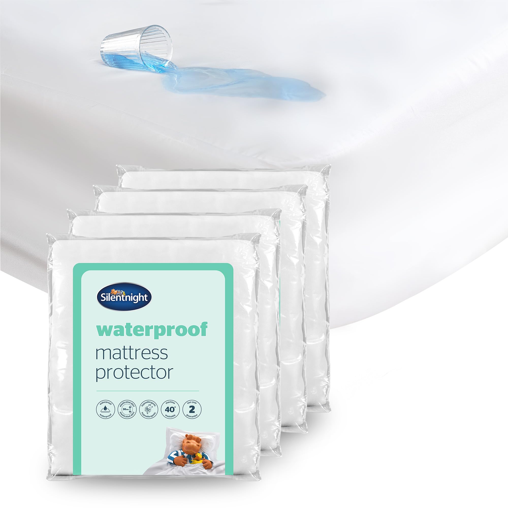 Silentnight Waterproof Mattress Protector - Bundles White