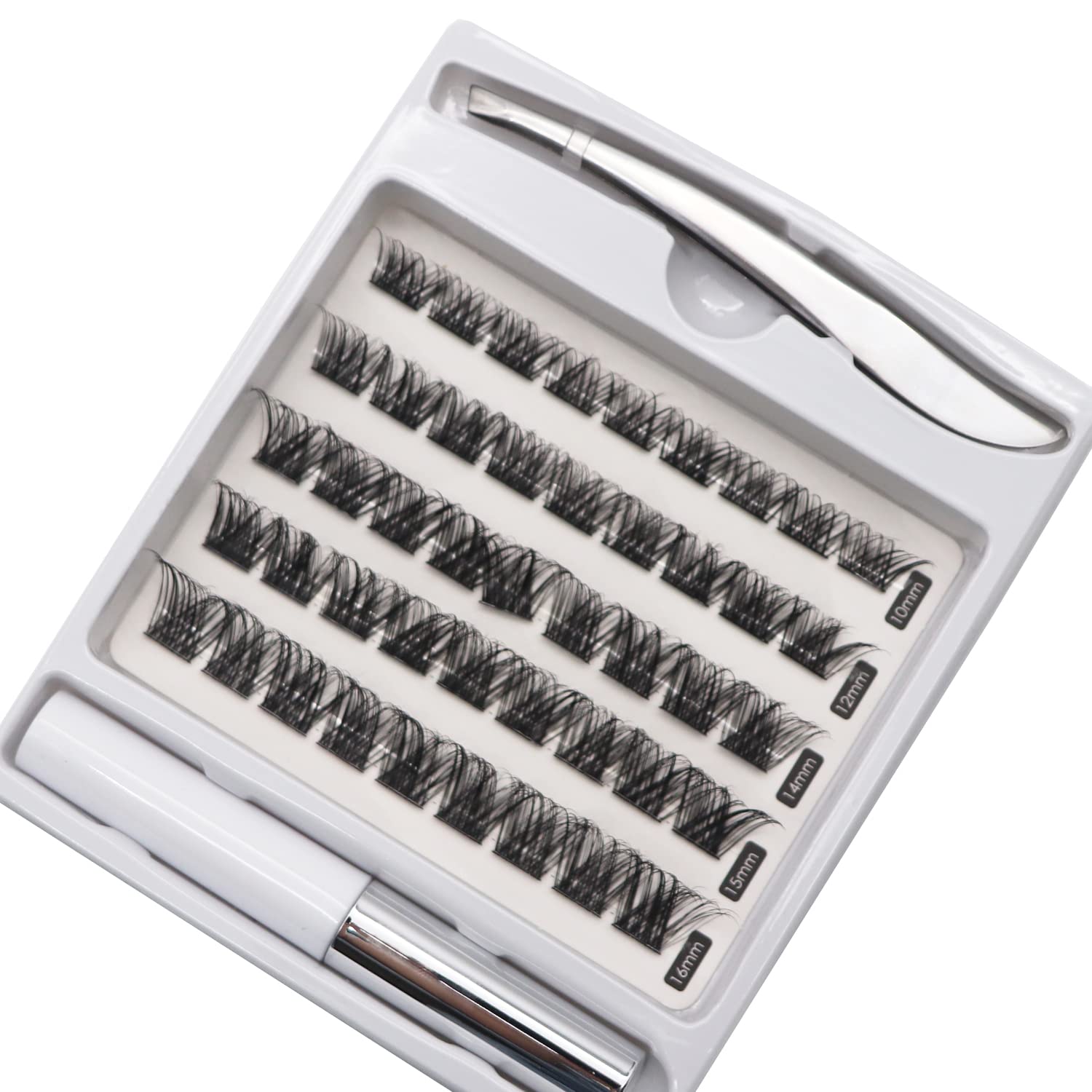 Proamate Cluster Lashes Individual Lashes DIY Eyelash Soft Natural Easy Fan Lash Individual False Lashes for Personal Use at Home (45 Clusters) - Image 2
