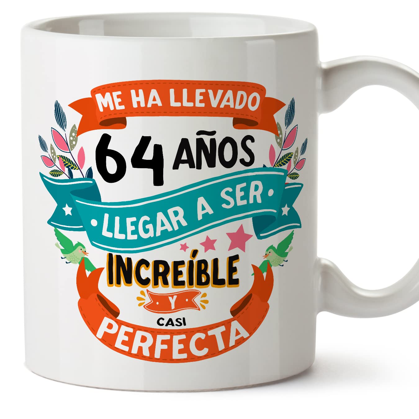 MUGFFINS Taza 80 Cumpleaños - "Me ha llevado 80 años llegar a ser increíble y casi perfecto - Regalos Desayuno Feliz Cumpleaños — view 90