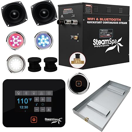 SteamSpa Royal Series 7.5kW Steam Bath Generator Package With Continuous Steam A