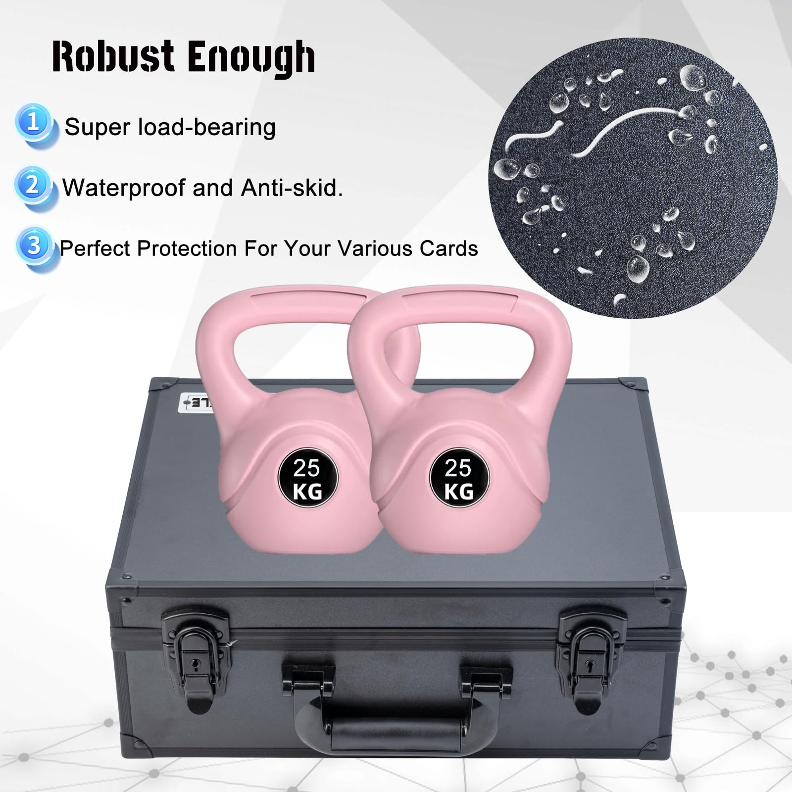 Toploader Storage Box,Sports Card Case for 600+ 3" X 4" 35pt Rigid Cards,Toploader Storage Case with Dividers,Waterproof, Non-Slip,Trading Card Case Sports Card Storage Box with Key Lock
