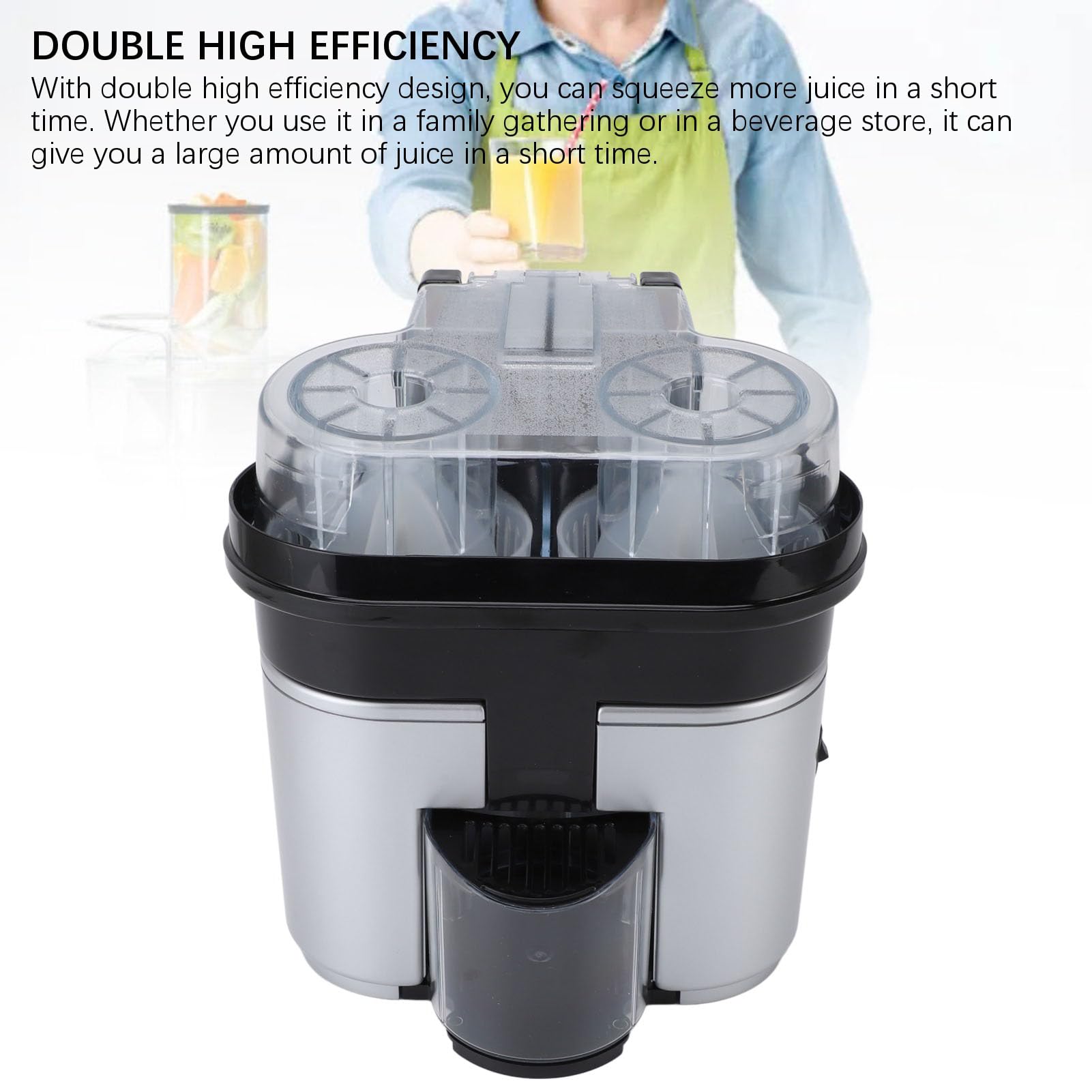 Exprimidor de Cítricos Eléctrico Exprimidor Automático de Alta Eficiencia para Reuniones Familiares y Tiendas de Bebidas Material ABS 220 V