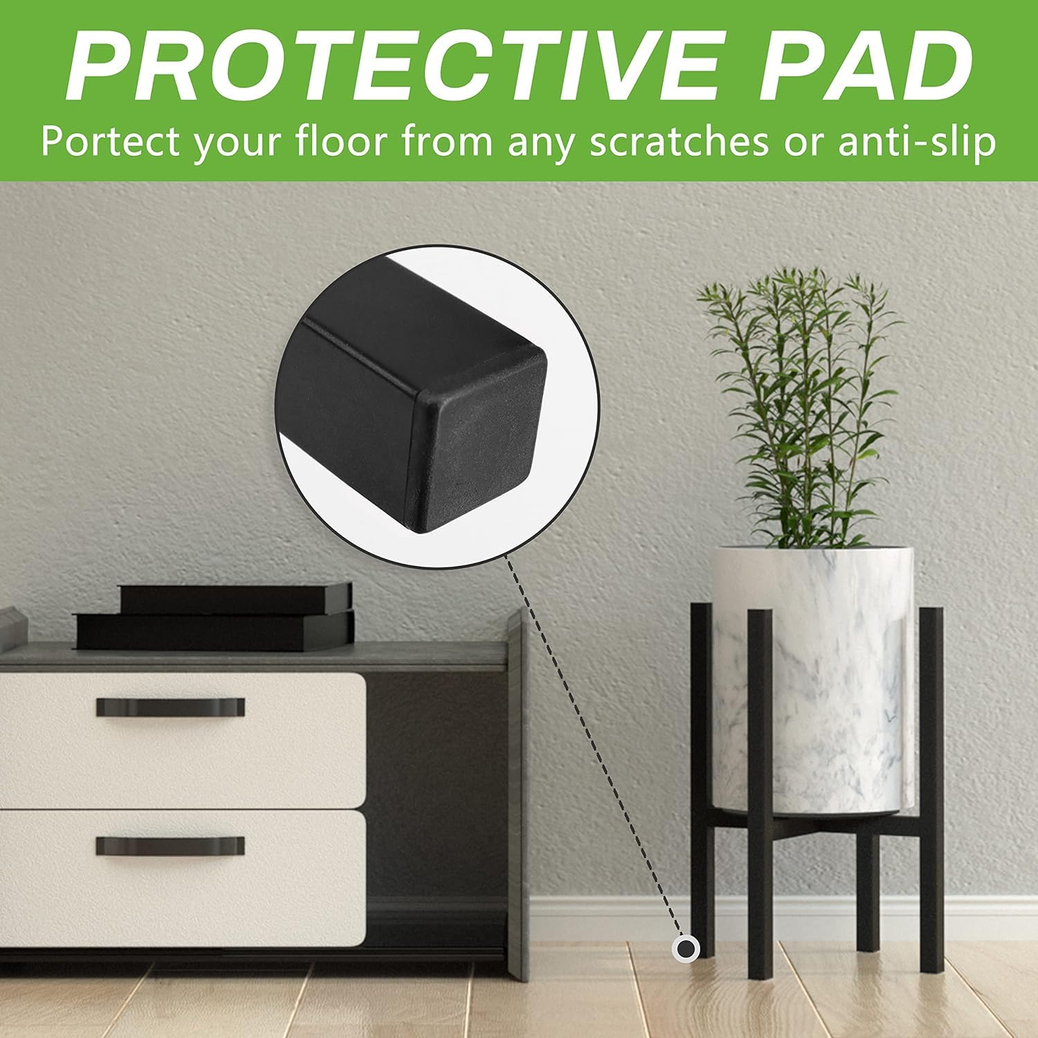 Verstellbarer Pflanzenständer 2er Set für Innen Außenbereich, Blumenständer aus Metall Schwerlast-Halterungsgestell ,Blumentopfständer mit Tabletts für verschiedene Topfgrößen (2er-Pack Schwarz)